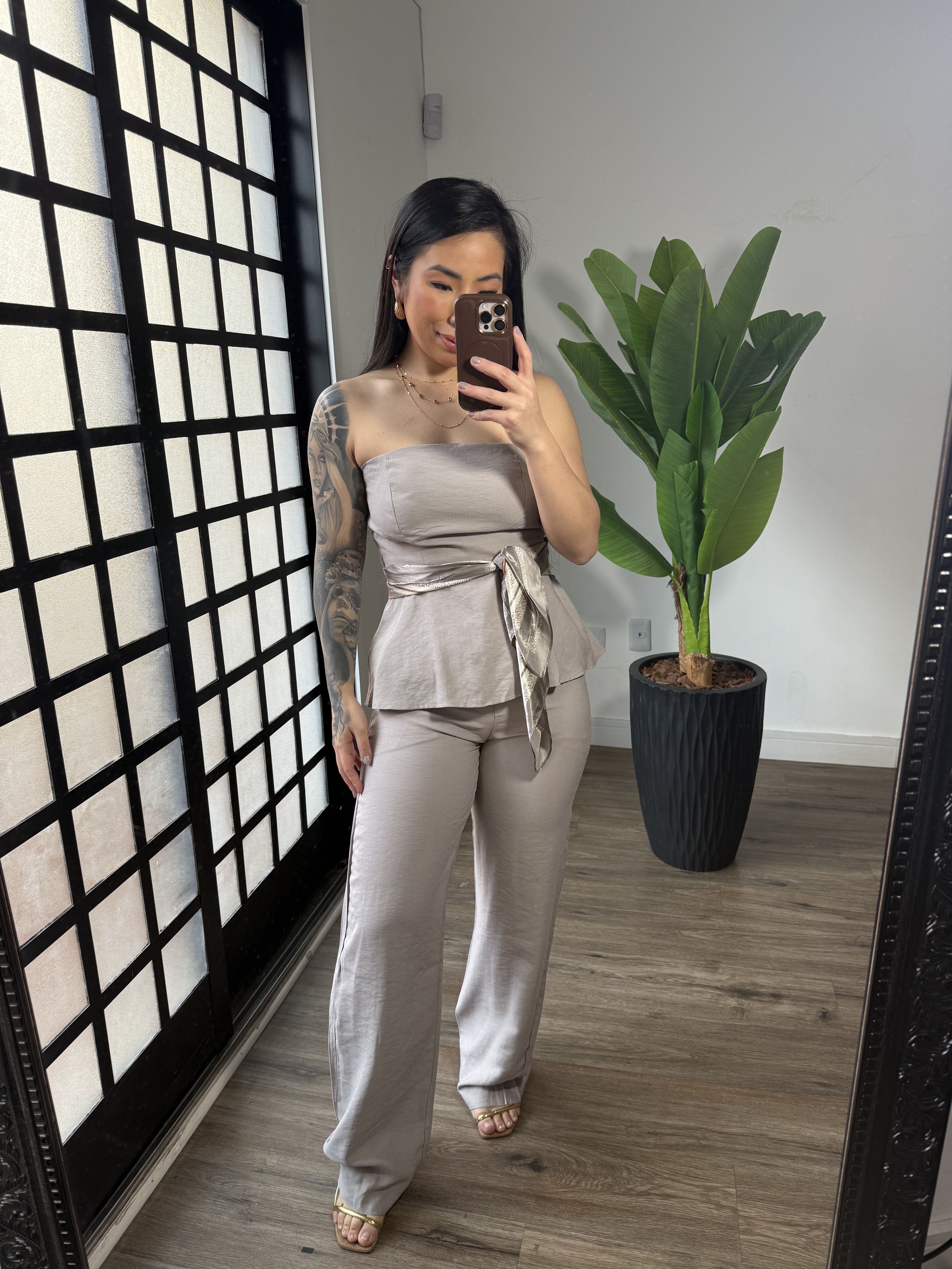 Conjunto Luna 7002 - Cinza 