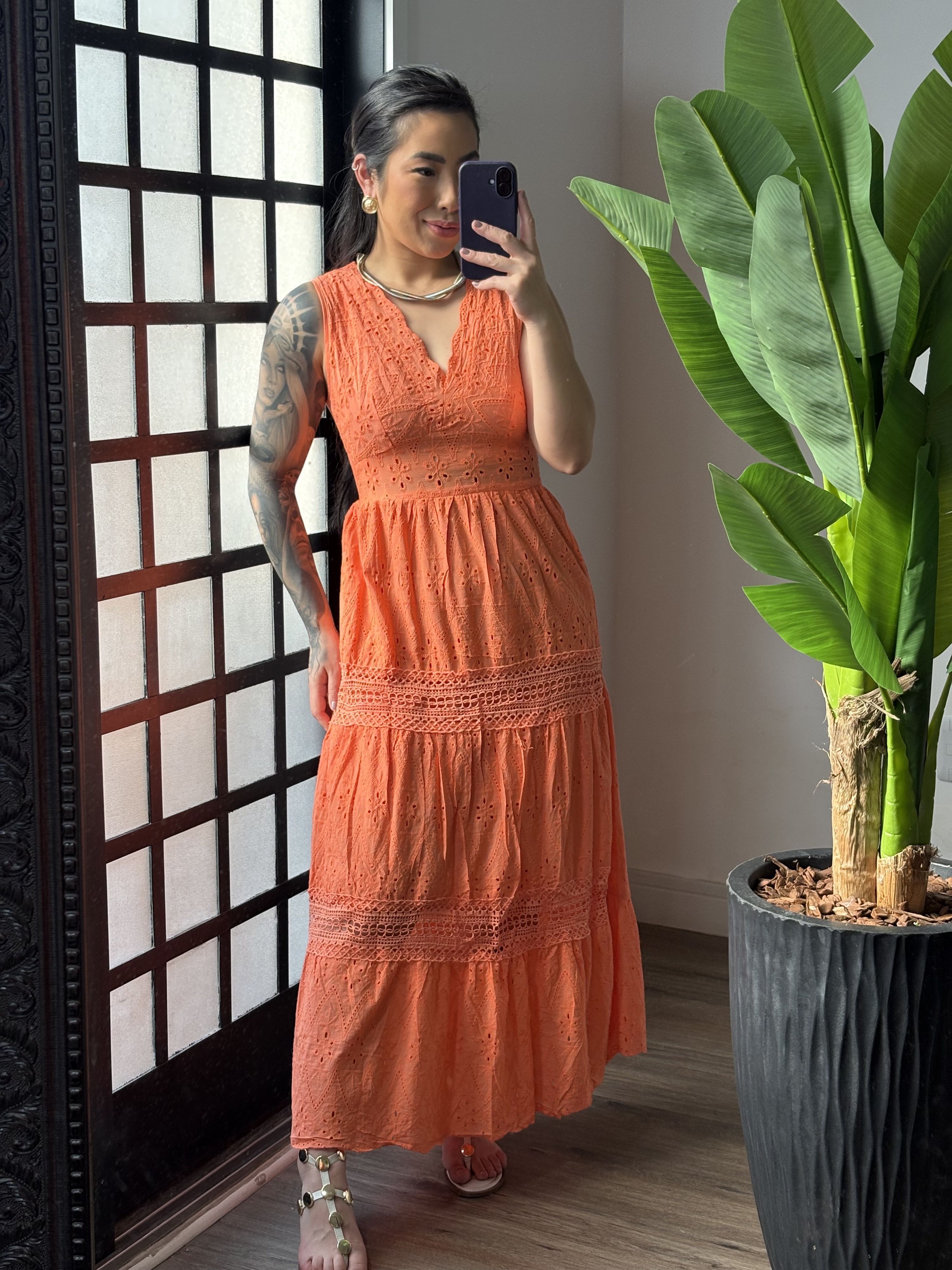 Vestido Lesi 802 - Laranja 