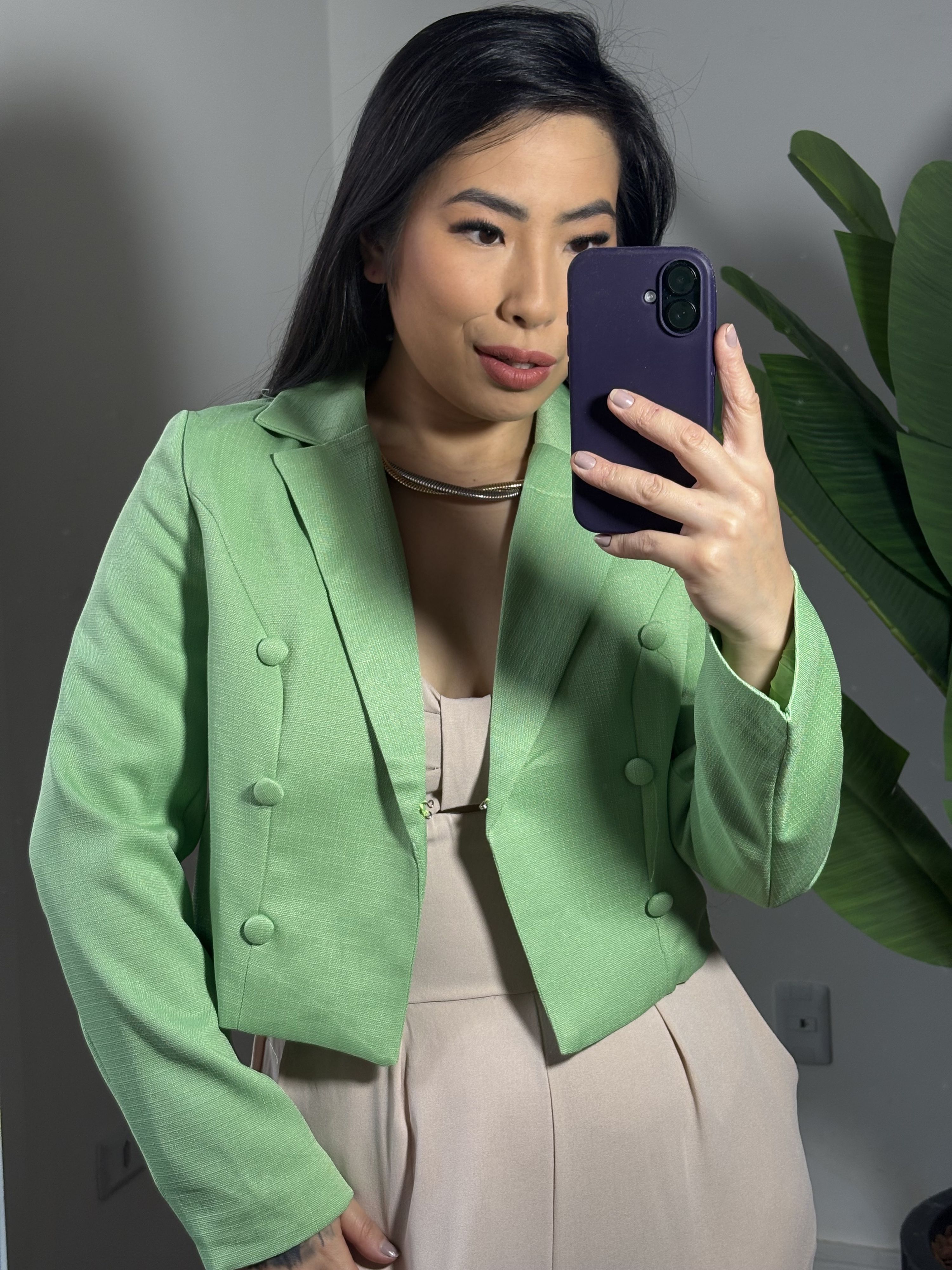 Casaco Tweed 824 -Verde 