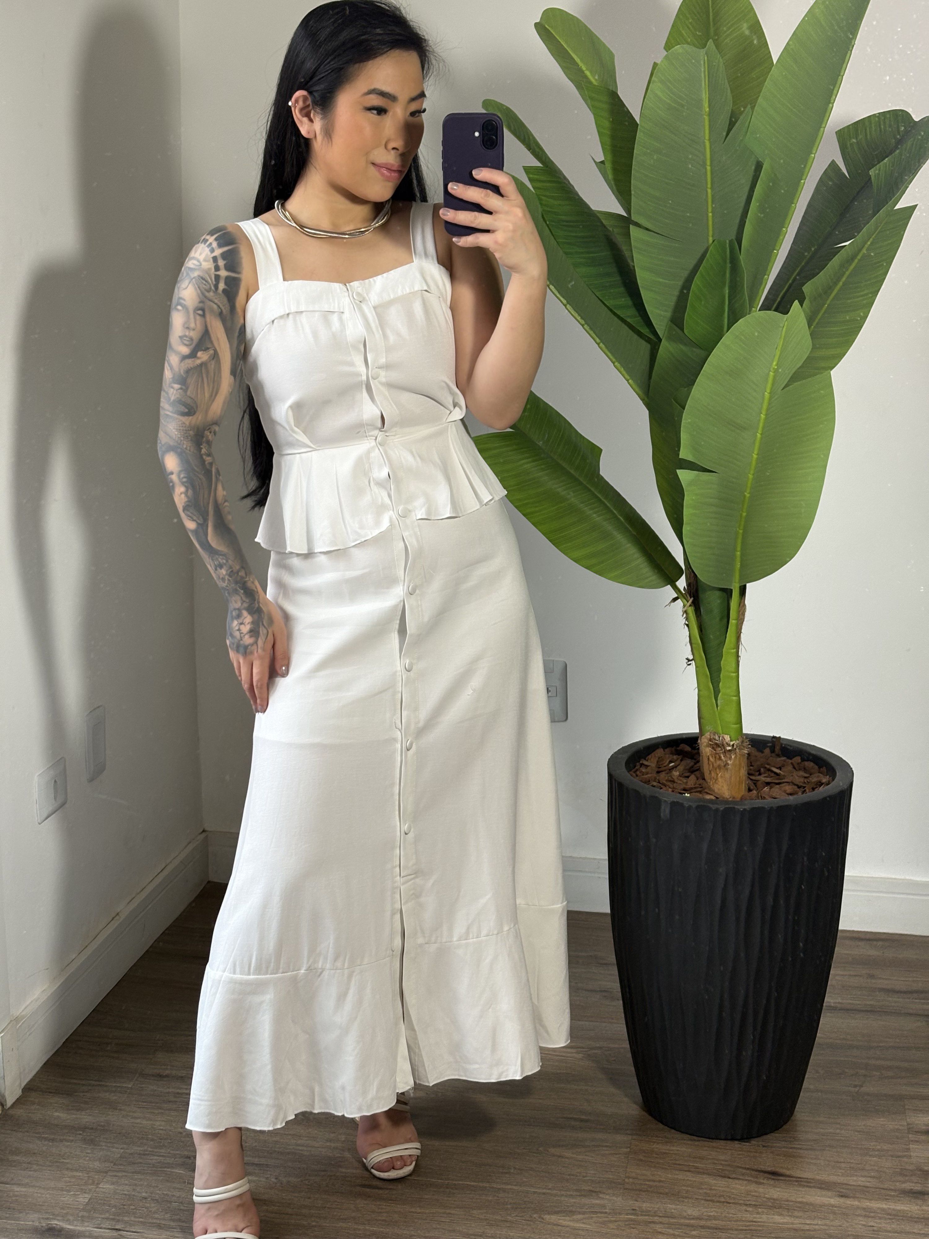 Vestido Midi 895 - Branco 