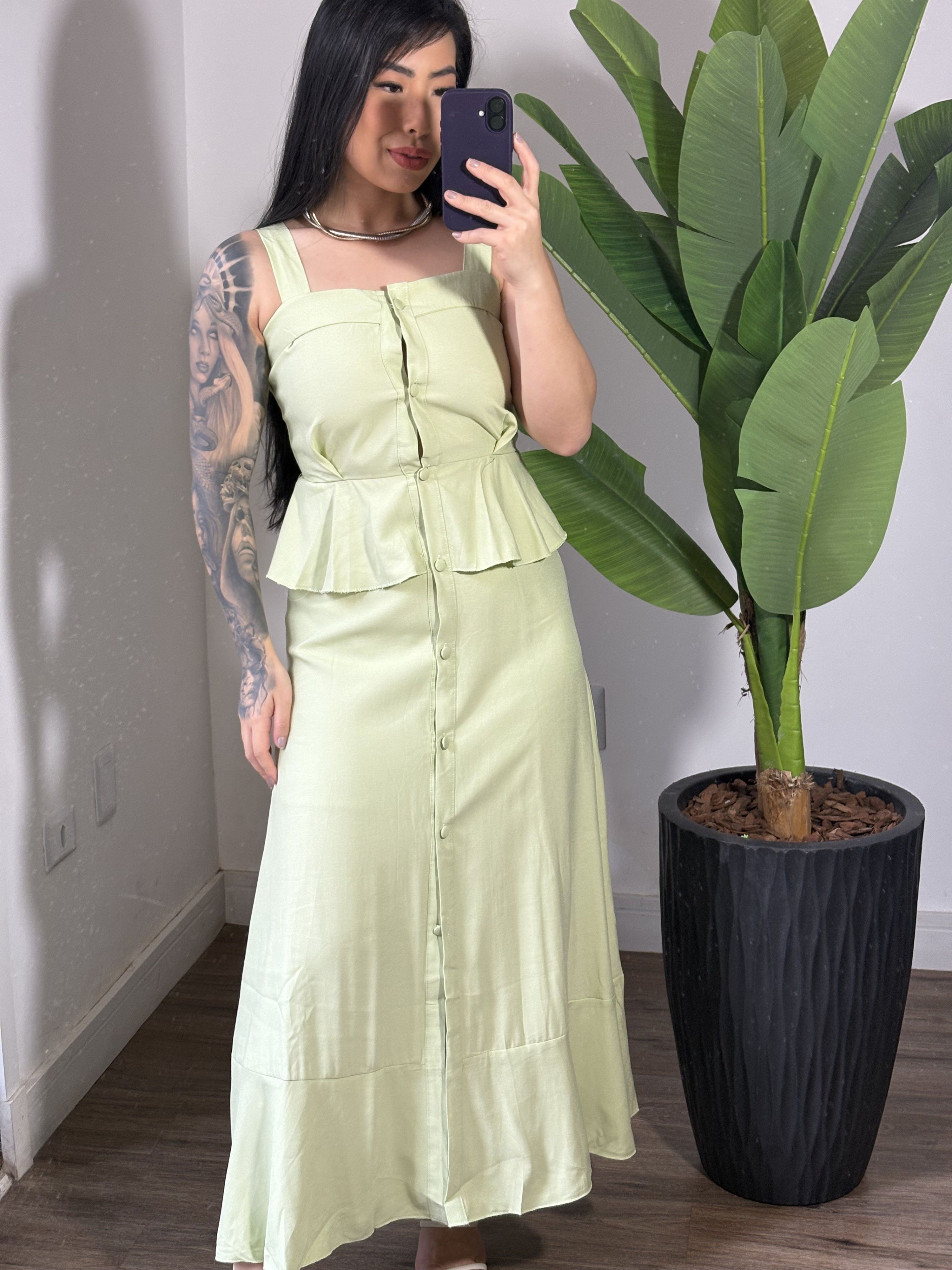 Vestido Midi 895 - Verde Agua 