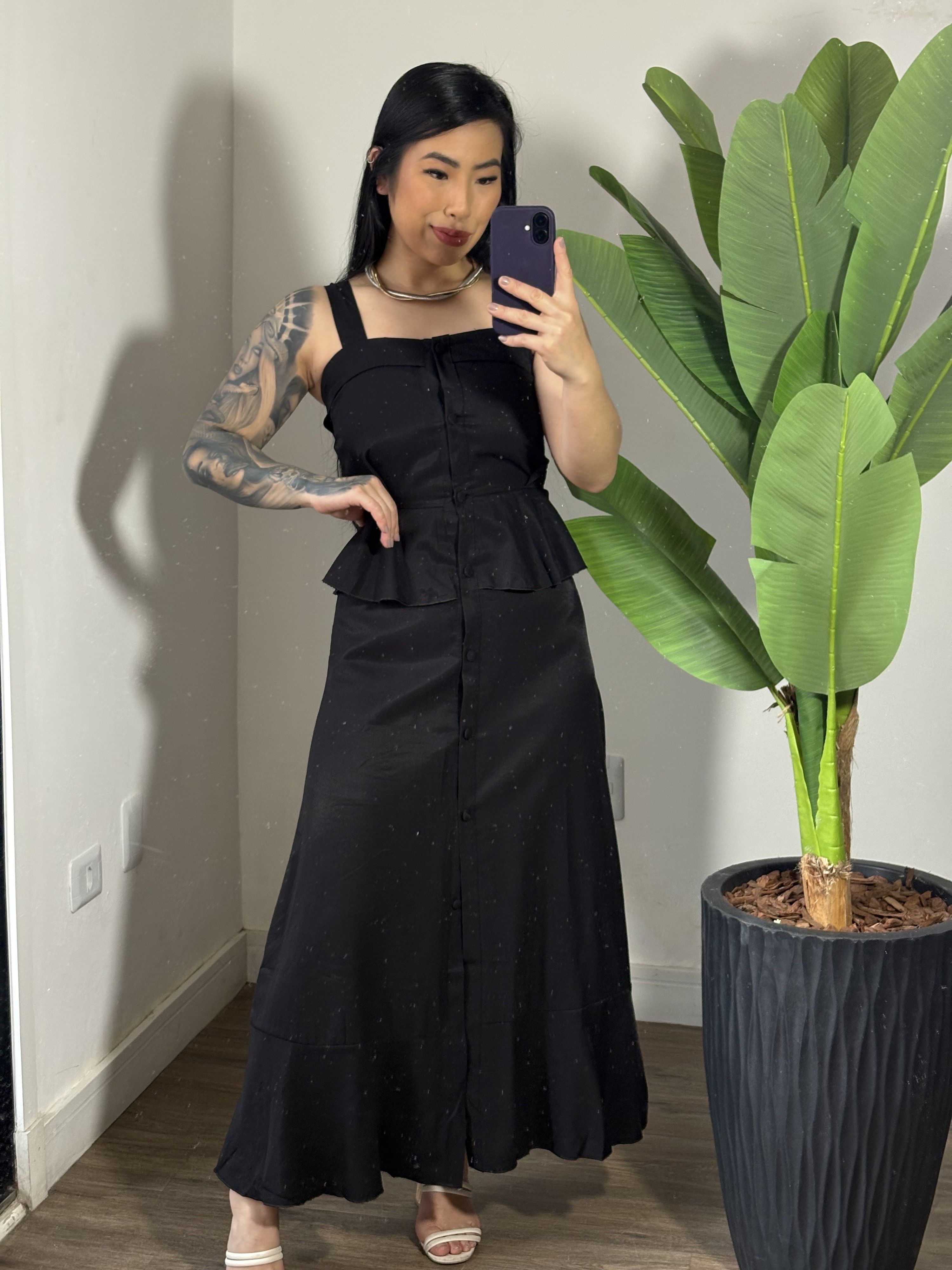 Vestido Midi 895 - Preto