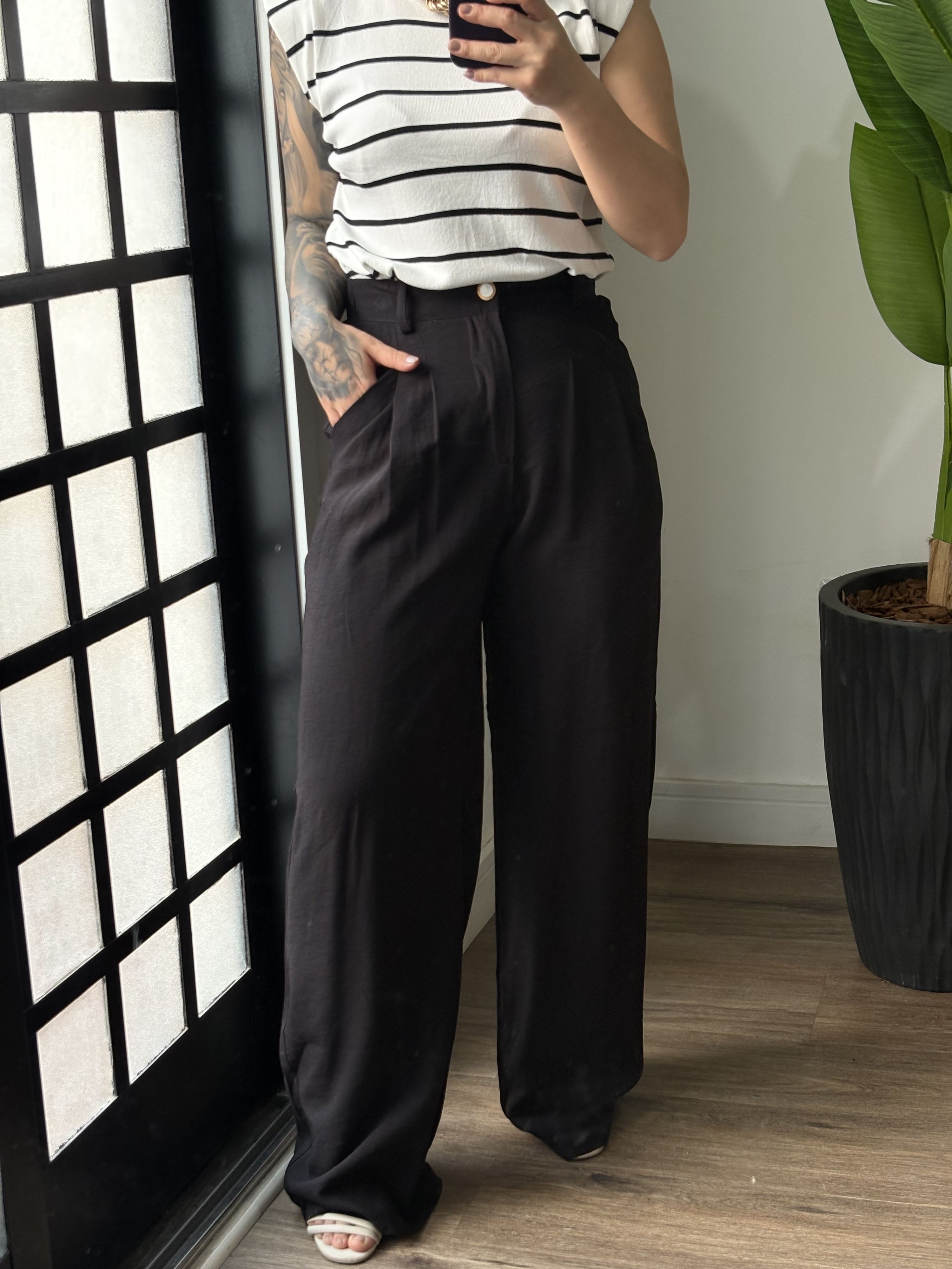 Calça Pantalona Marrant Karen 2113 - Preto