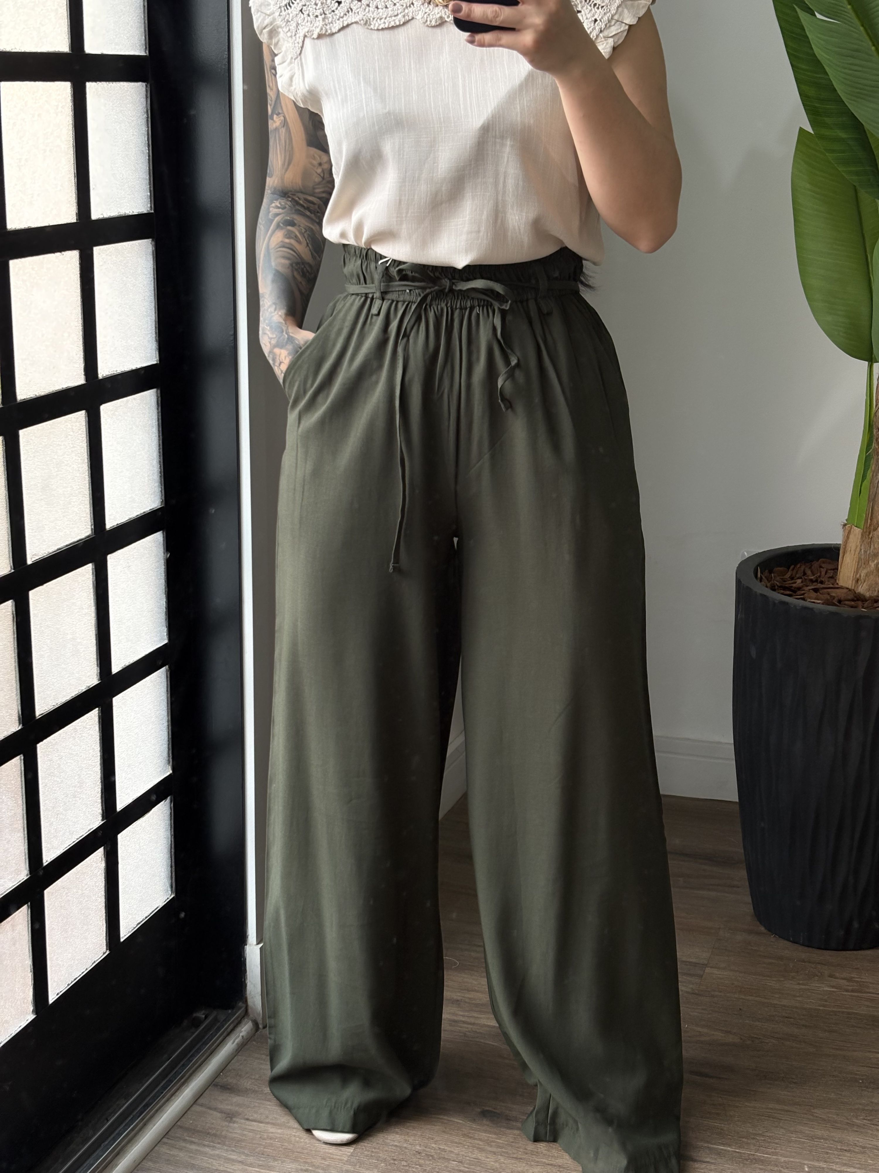 Calça Pantalona Marrant Nina 386 - Verde 