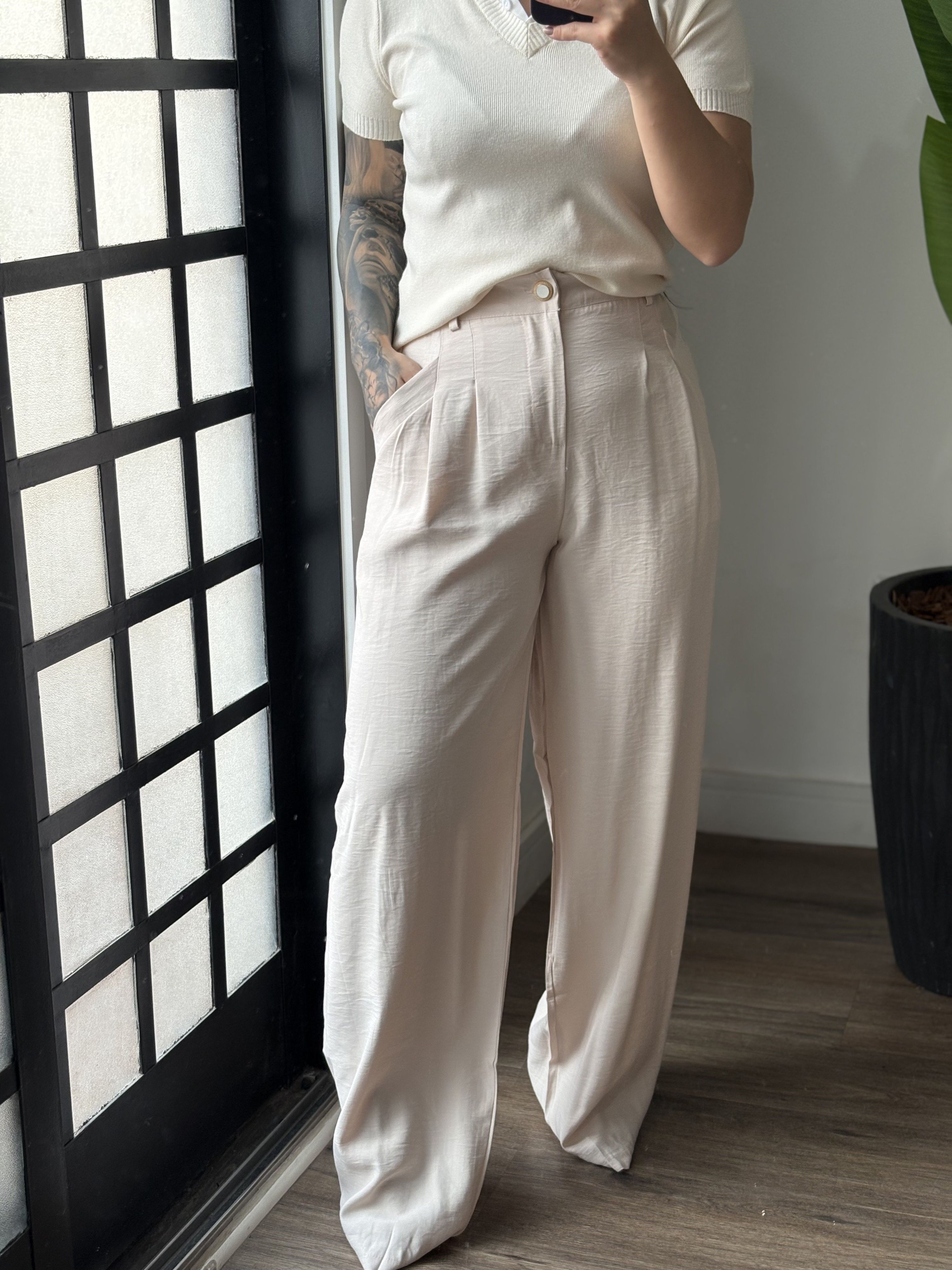 Calça Pantalona Marrant Karen 2113 - Off 