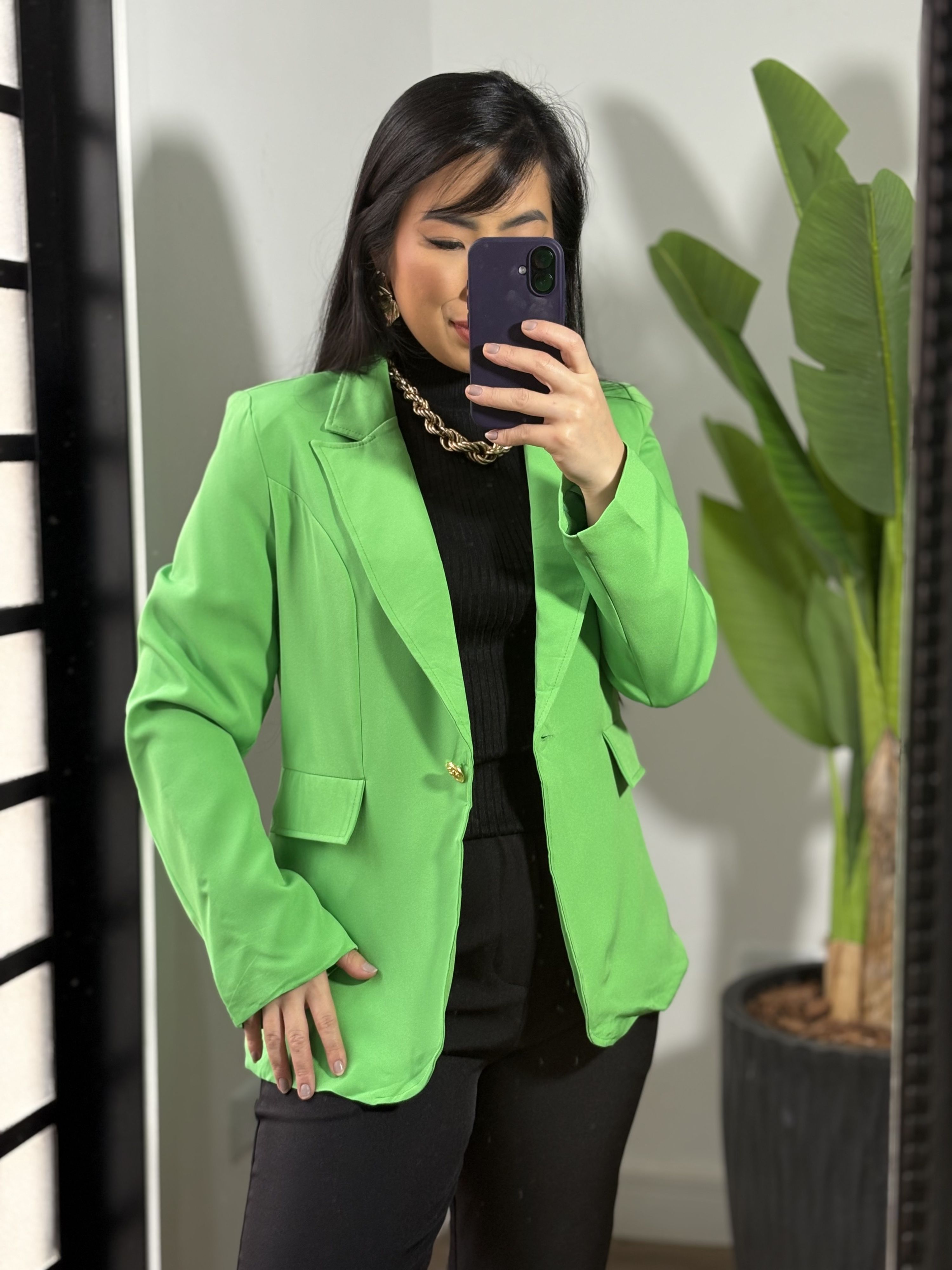 Blazer Alongado Angel 813 - Verde 
