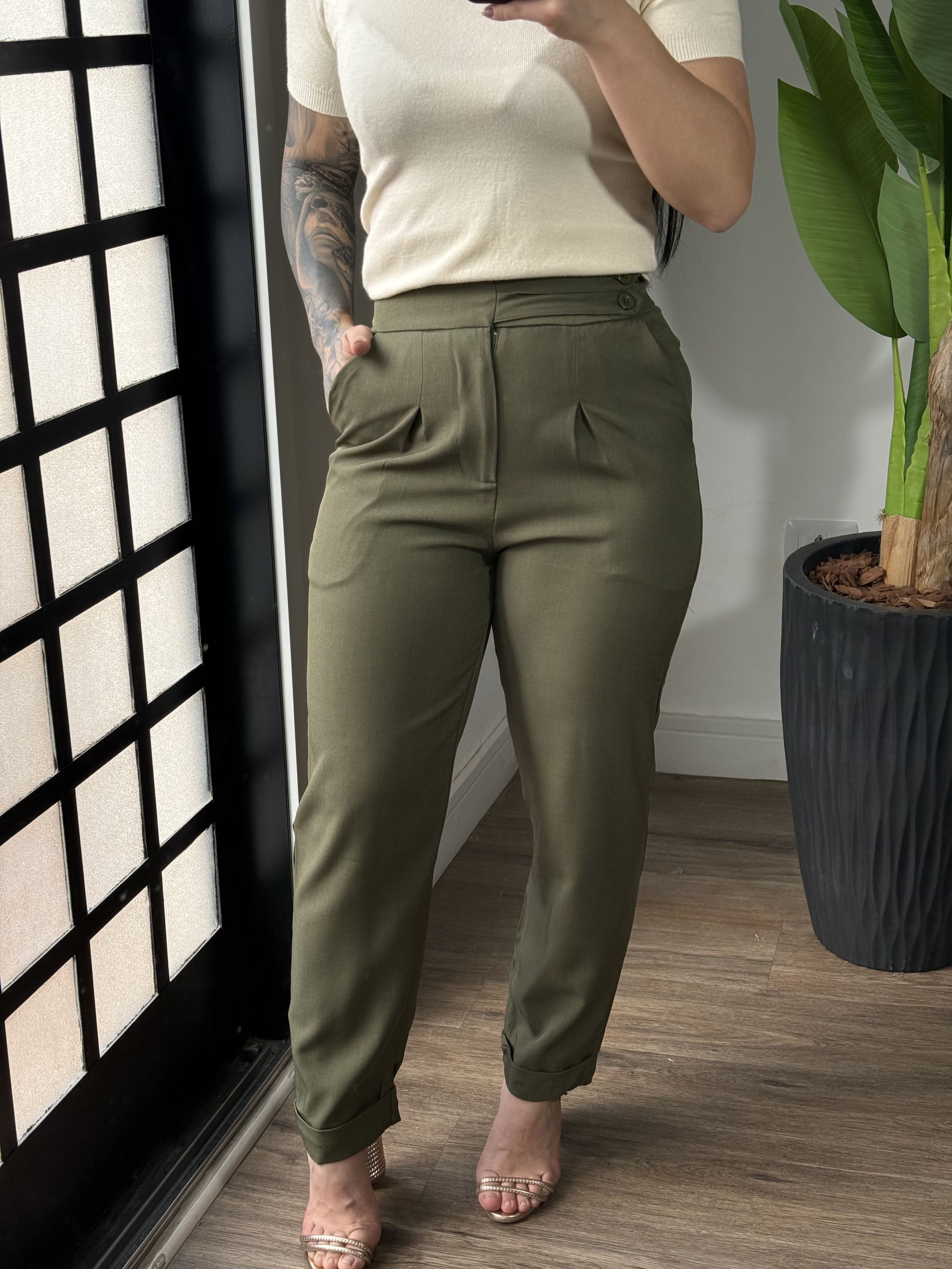 Calça Alfaiataria Cloe 1661 - Verde 
