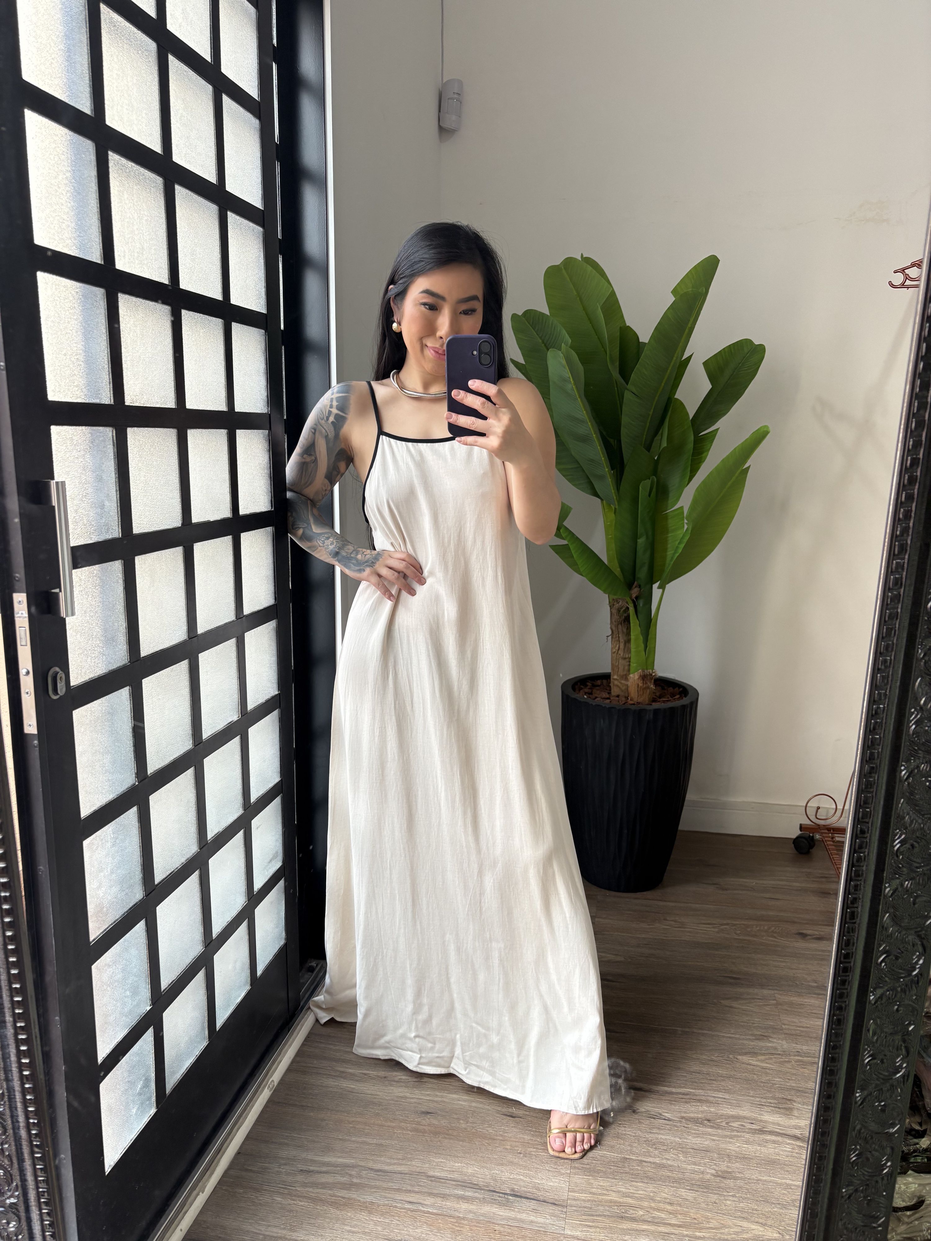 Vestido Amplo Noa 3170 - Creme 