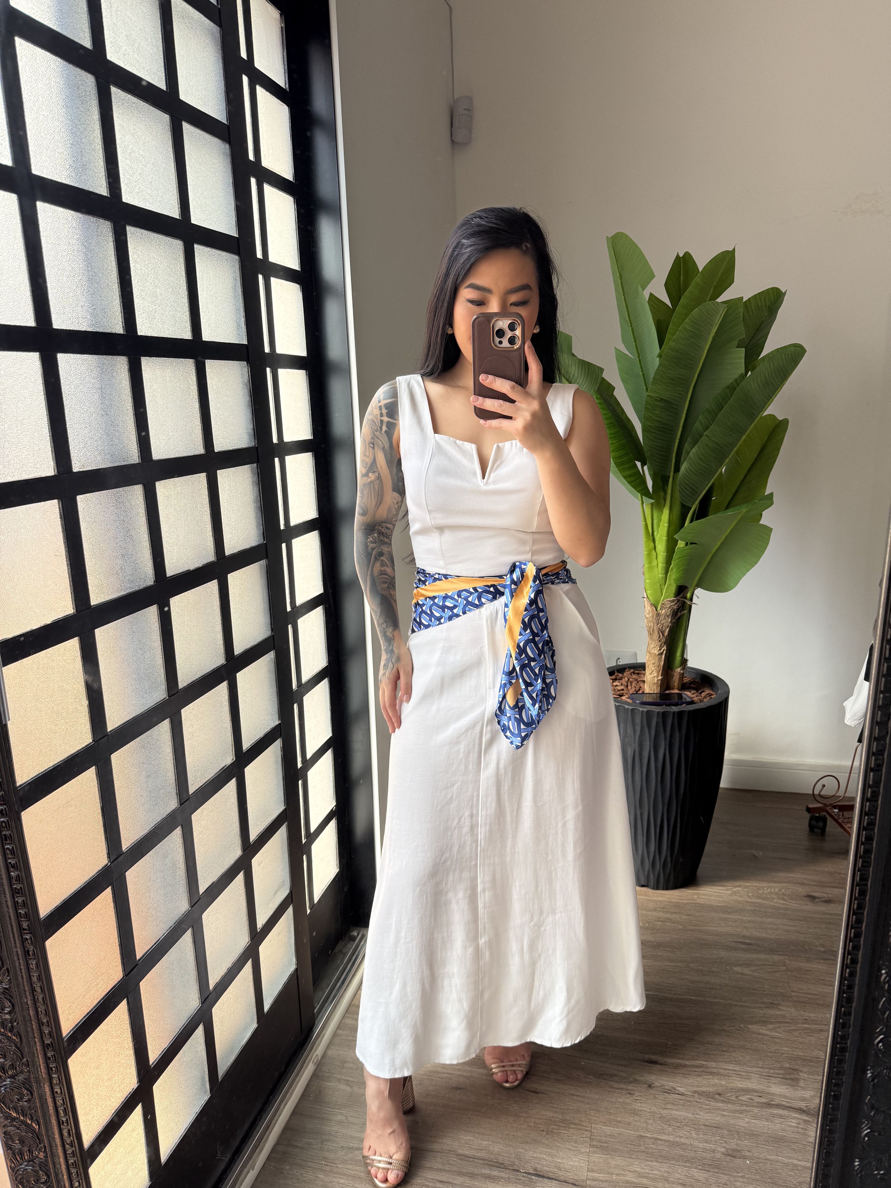 Conjunto Saia Lis 6023 - Branco 