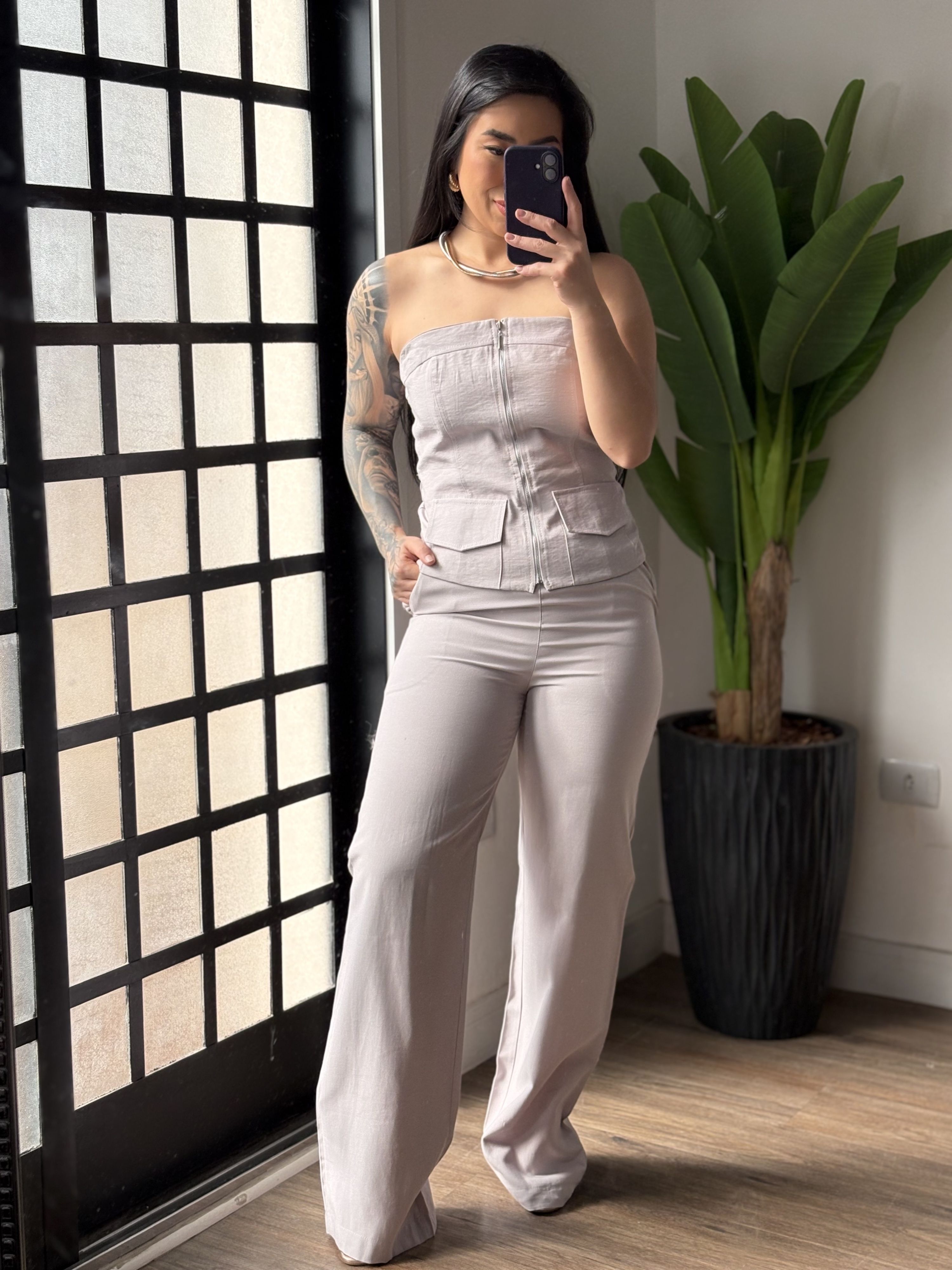 Conjunto Calça Marrant Tessá 6036 - Cinza 