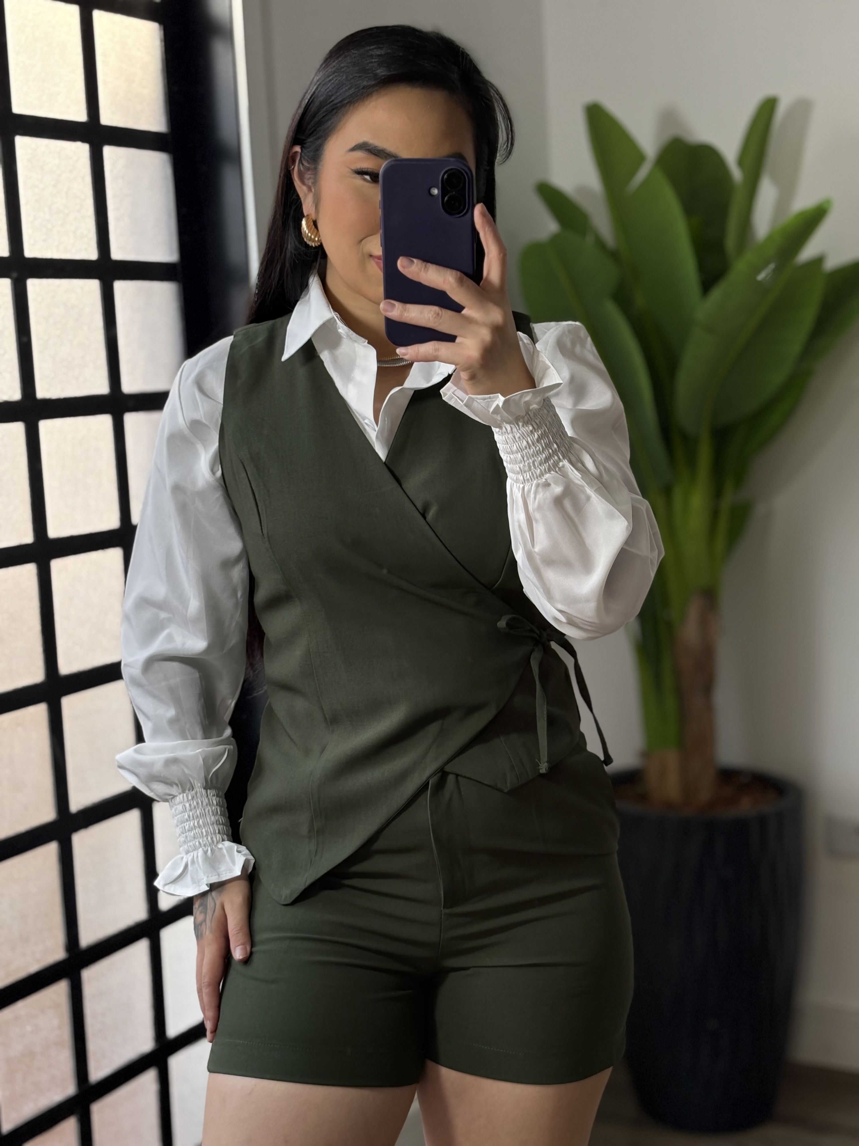 Conjunto Shorts Marrant Naiá 61020 - Verde 
