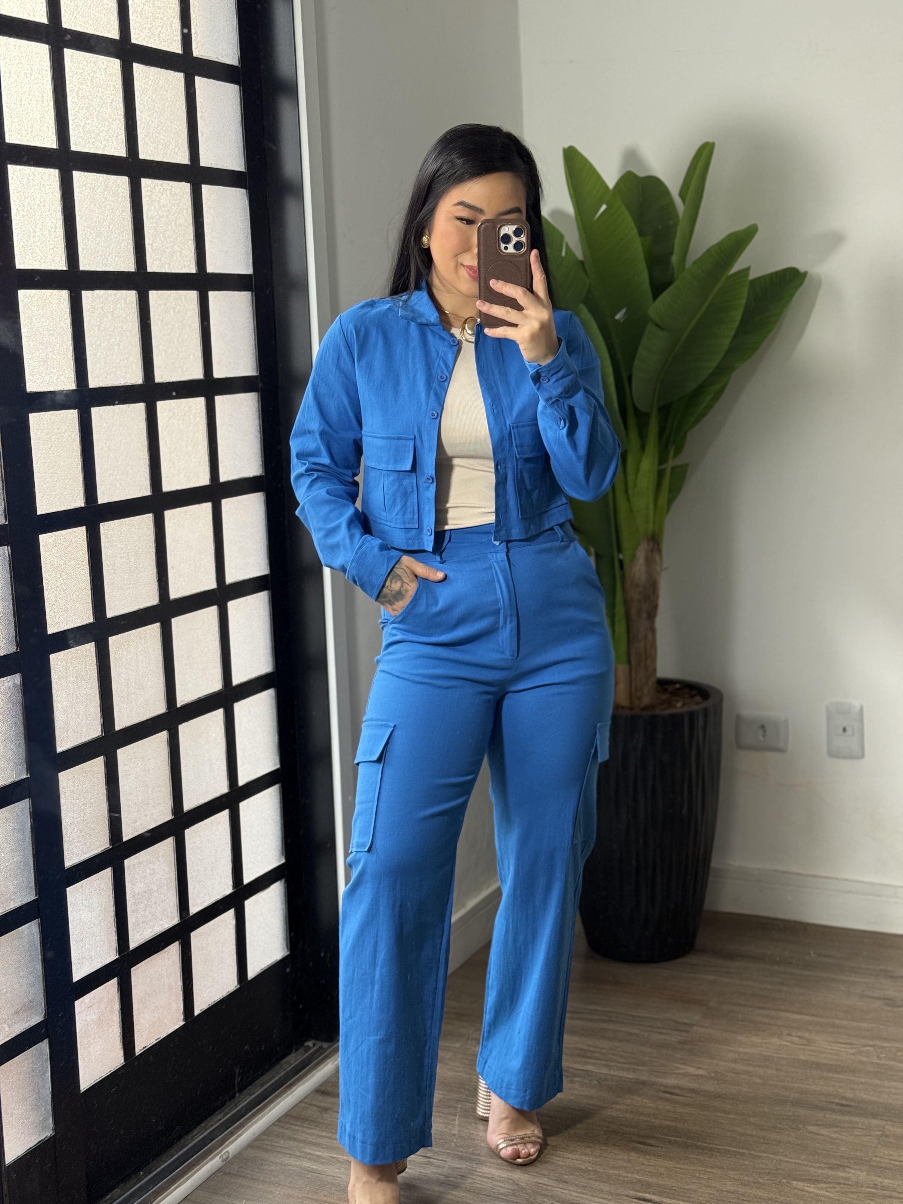 Conjunto Linhos Sabrina CC89 - Azul 