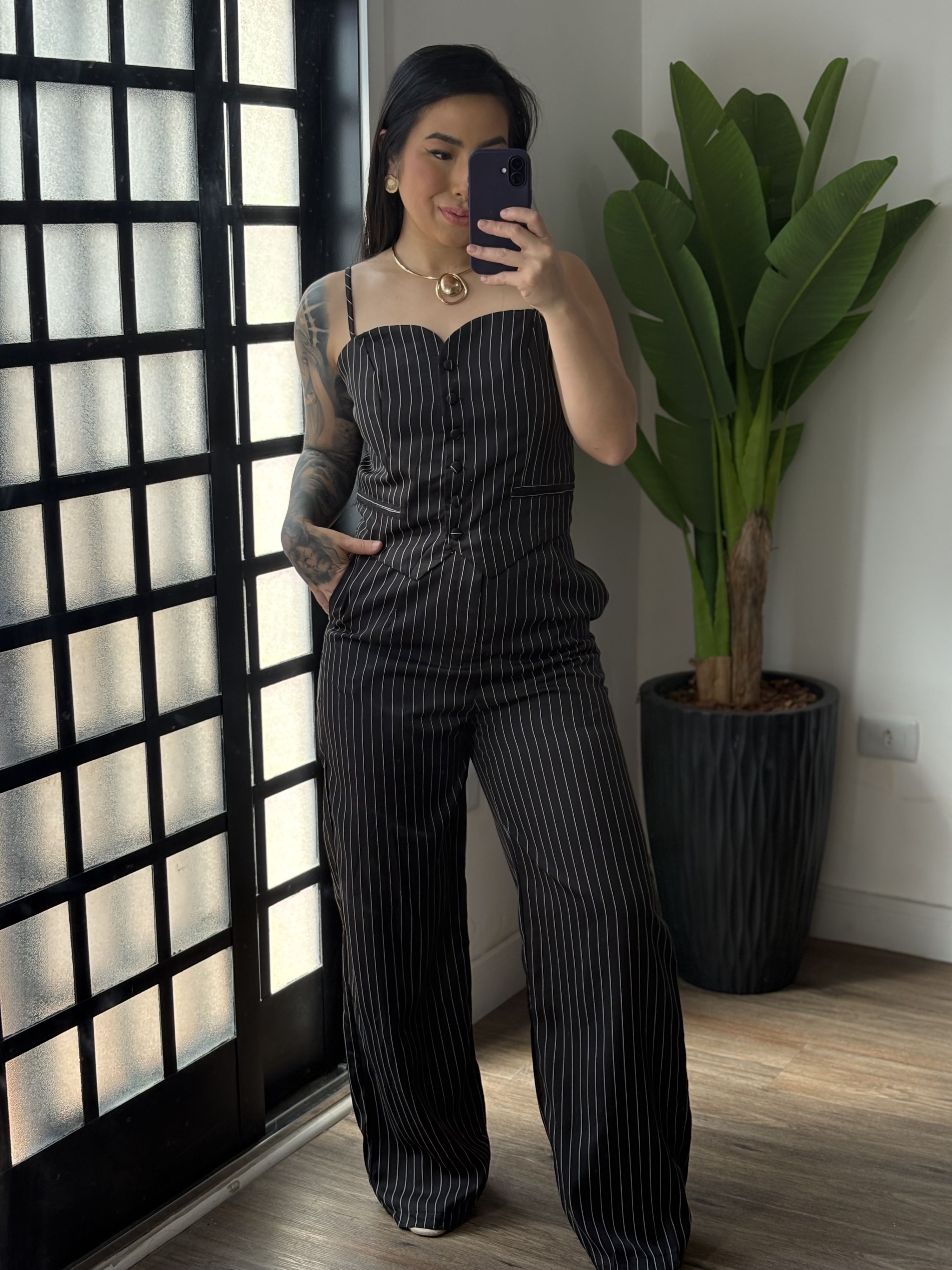 Conjunto Risca de Giz Clara 75 - Preto 