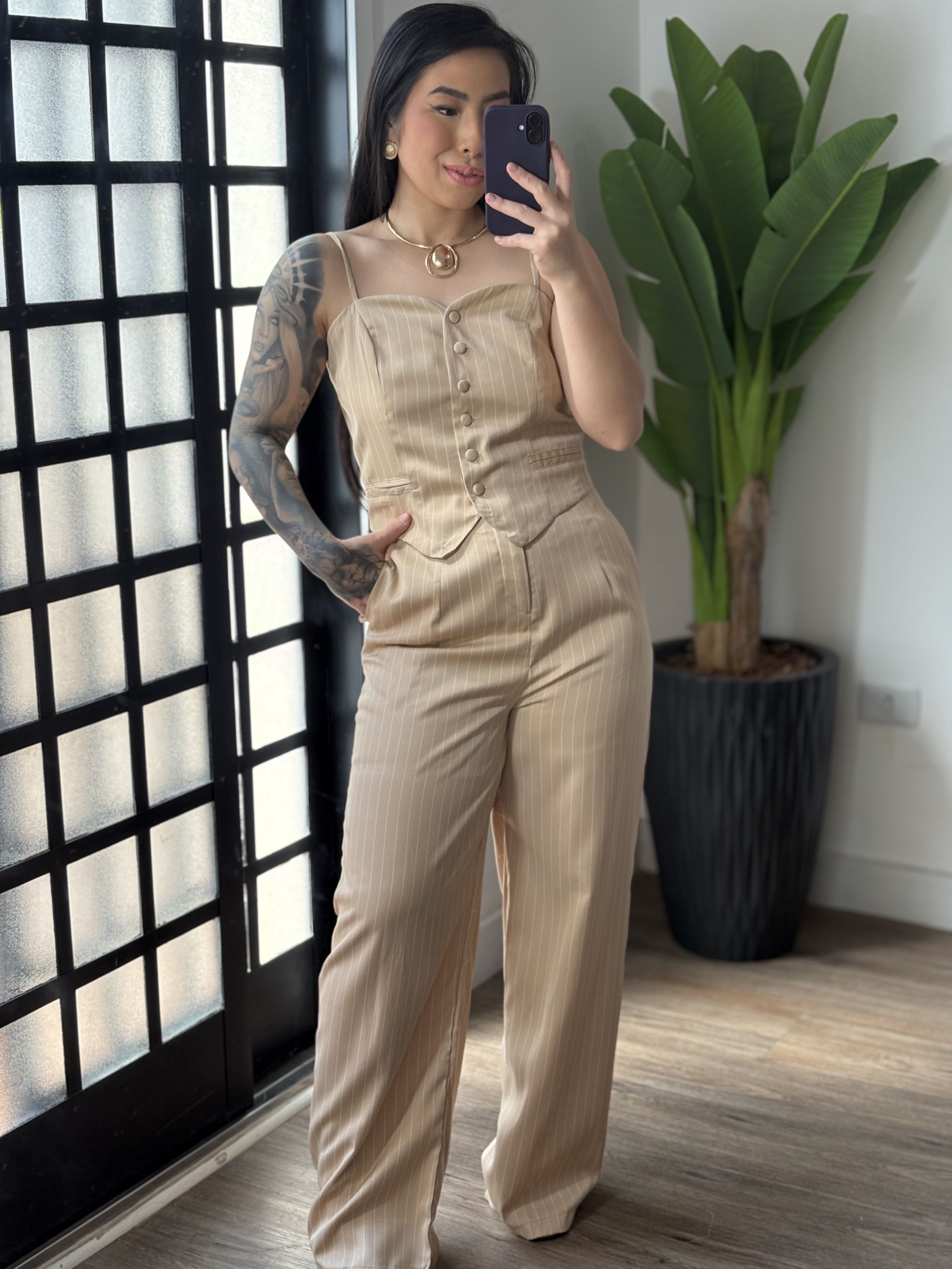 Conjunto Risca de Giz Clara 75 - Bege 