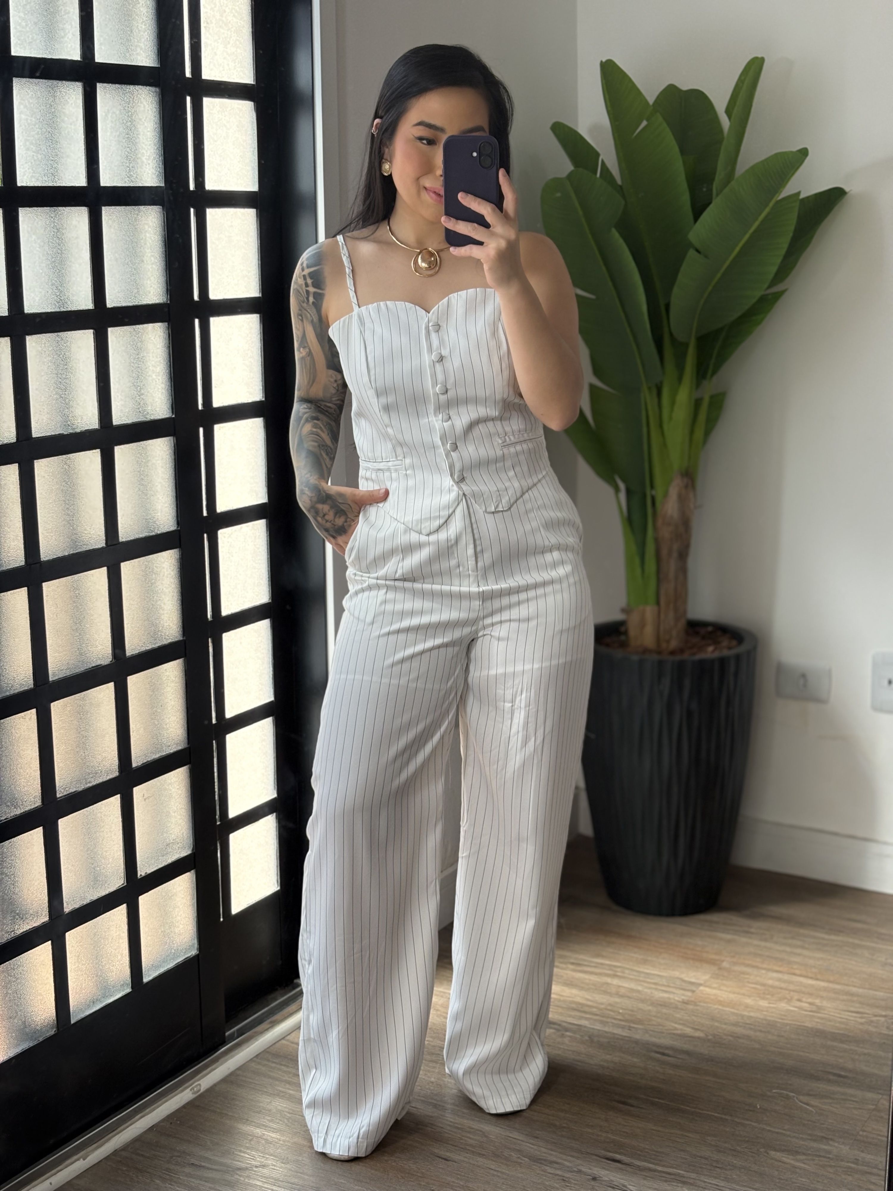 Conjunto Risca de Giz Clara 75 - Branco