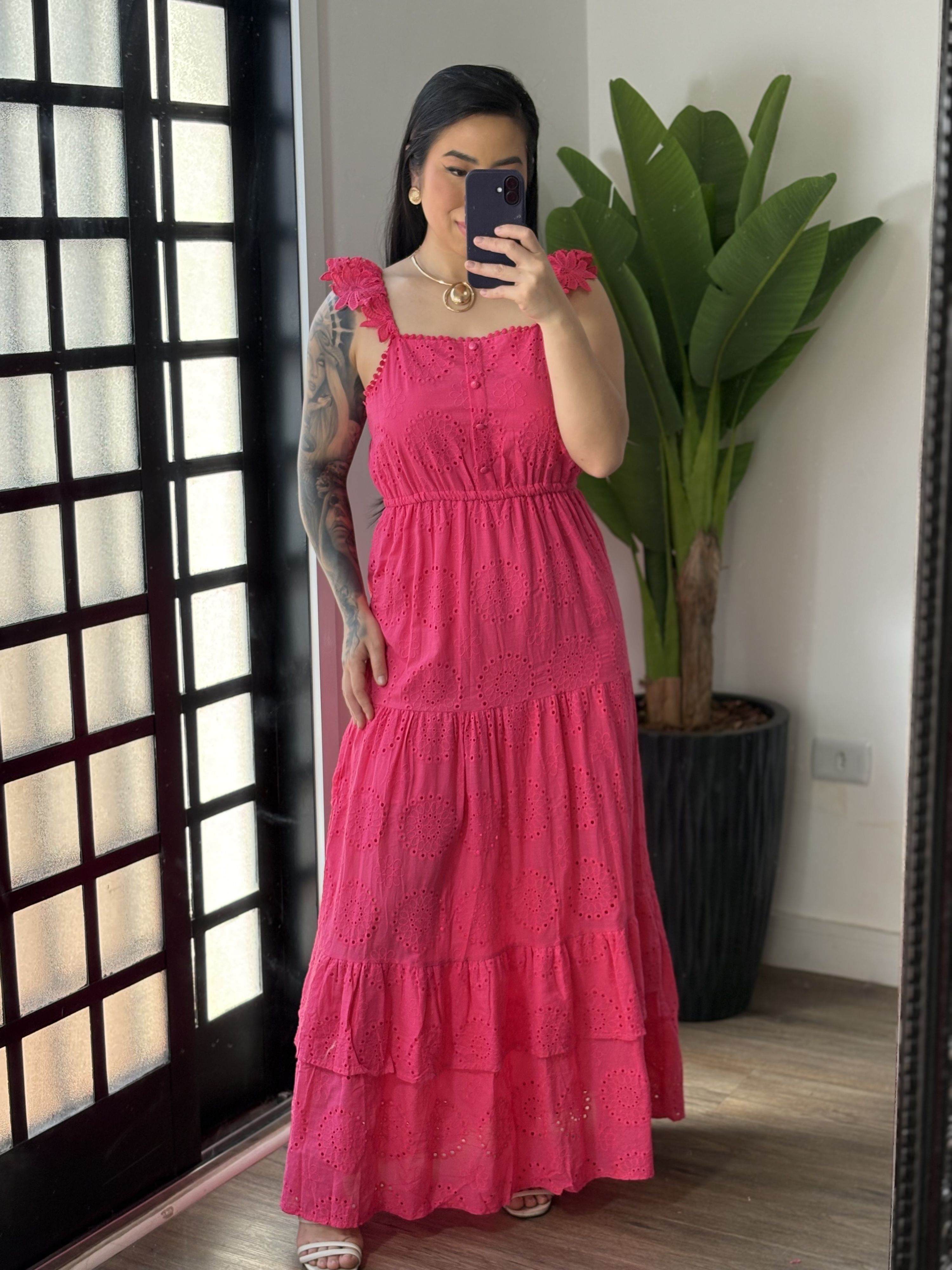 Vestido Longo Lese Aimeé 590 - Rosa 