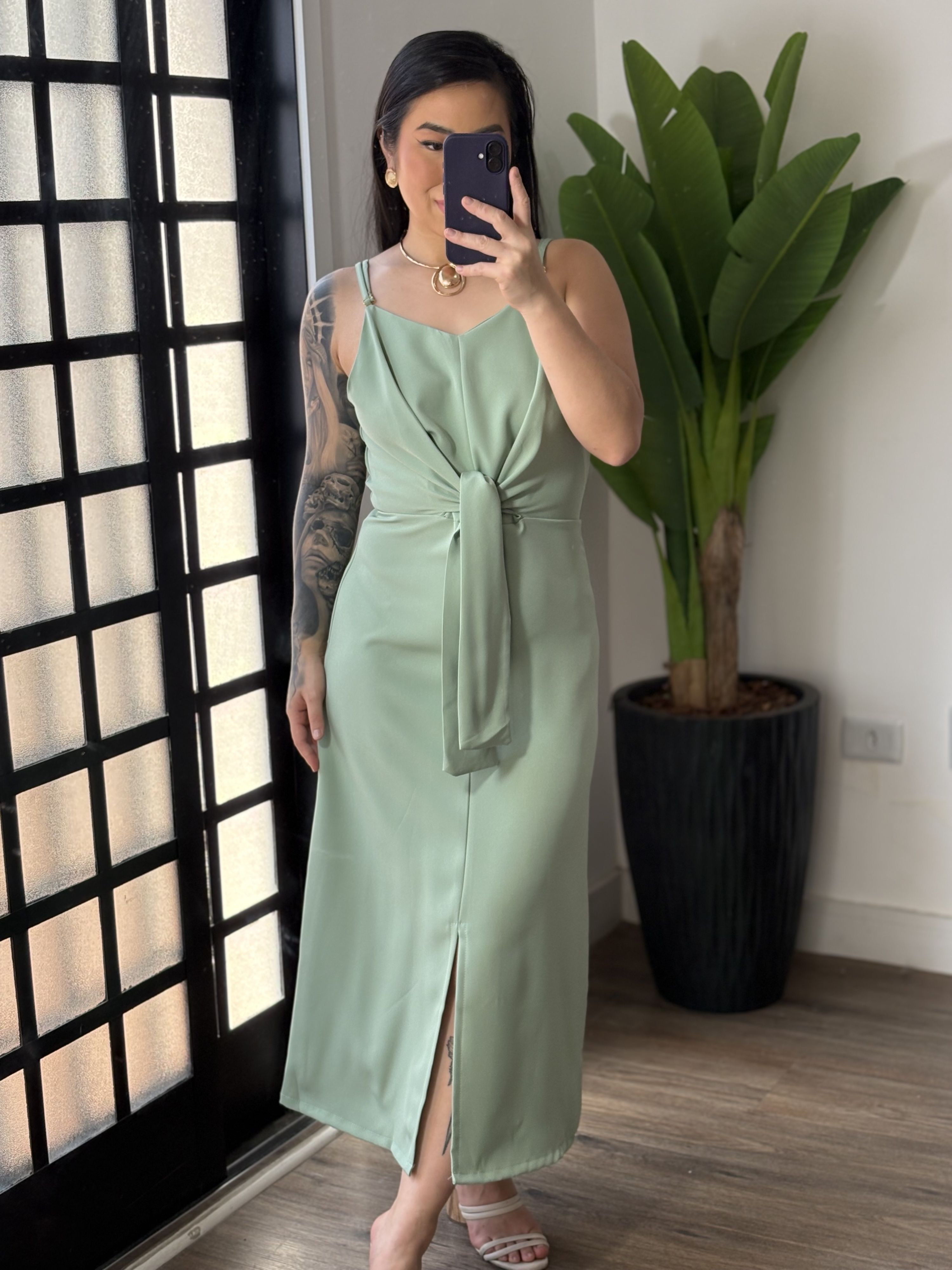 Vestido Midi Monique 1670 - Verde