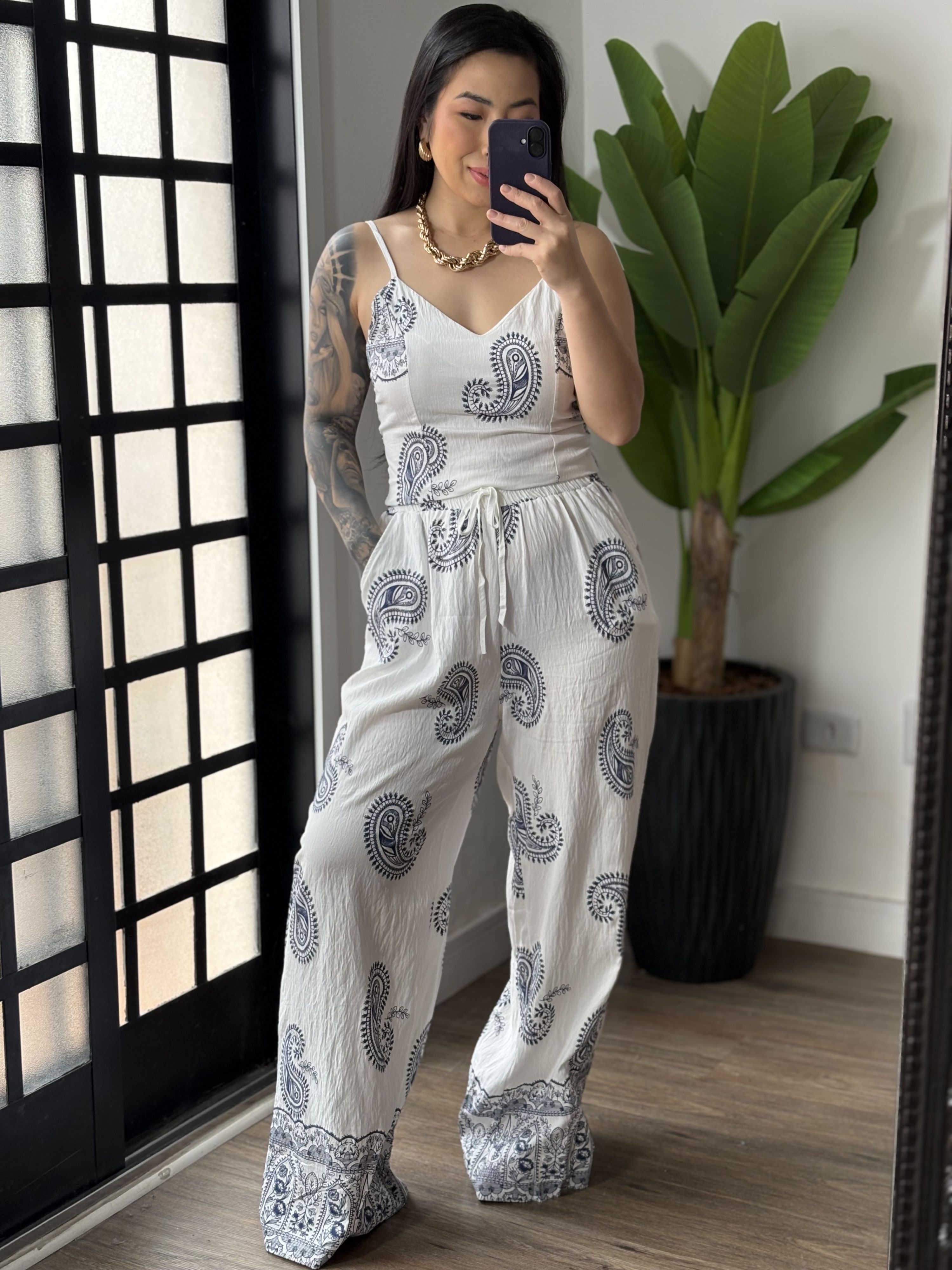Conjunto Estampado Sol 7175 - Branco 