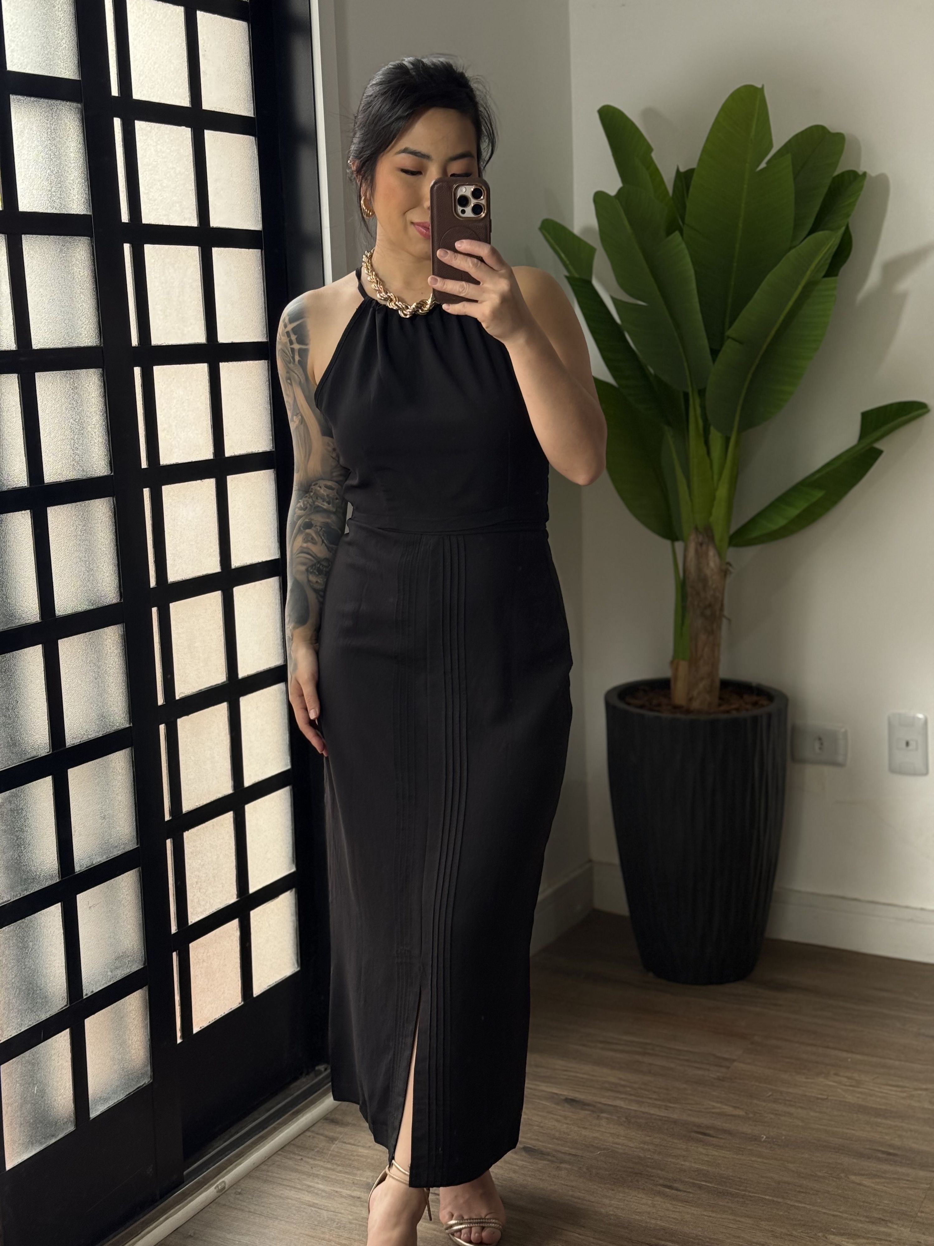 Conjunto Saia Marrant Mavi 1901 - Preto 