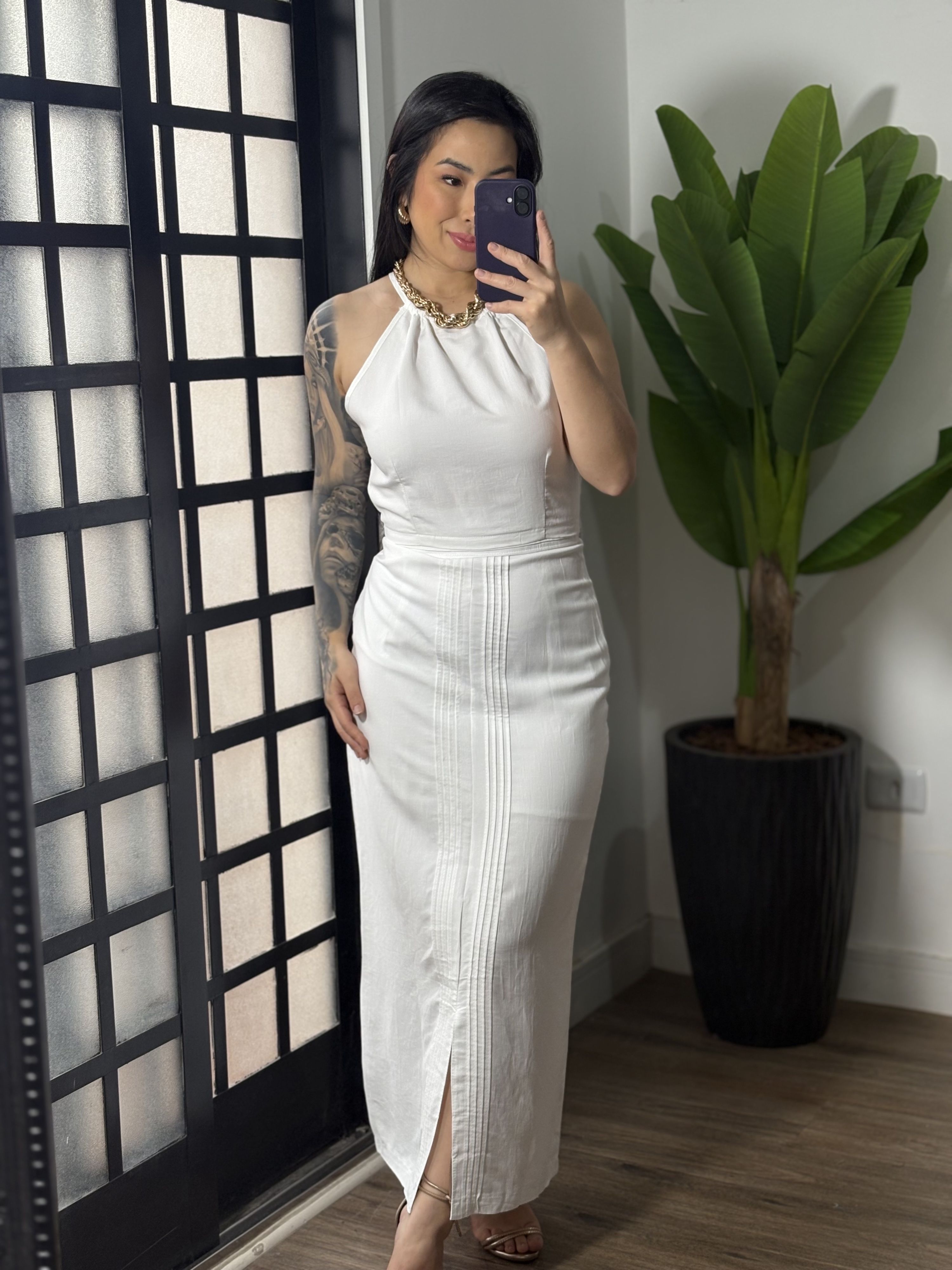 Conjunto Saia Marrant Mavi 1901 - Branco 