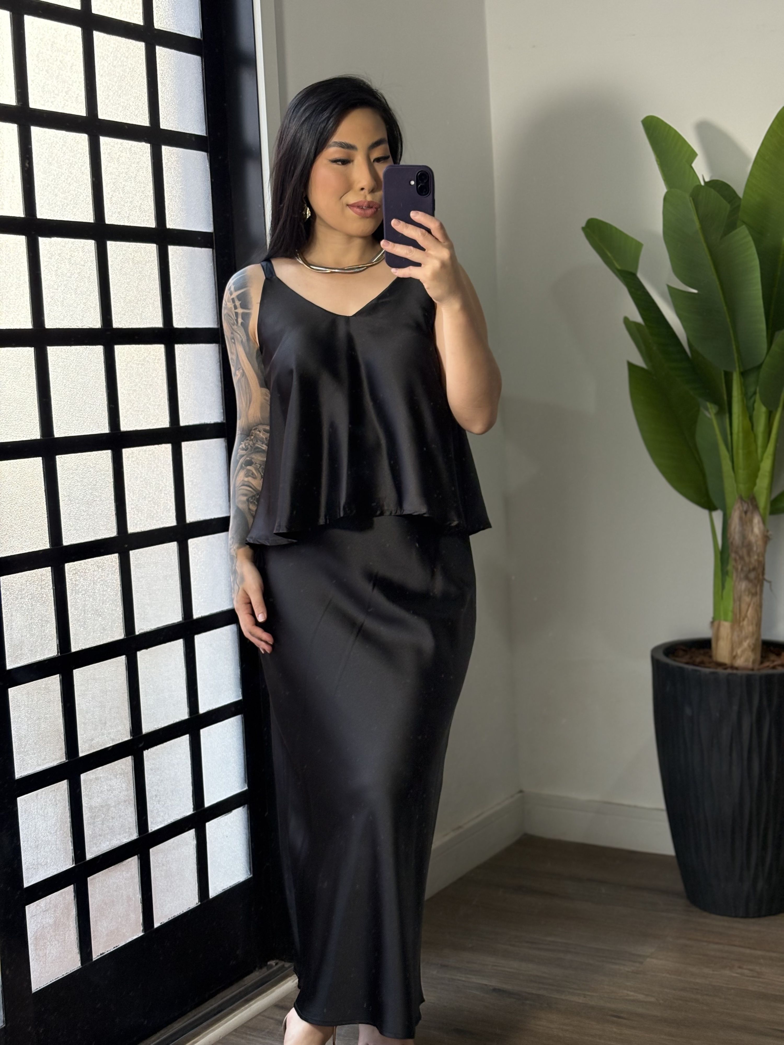 Conjunto Saia Thalia 10718 - Preto