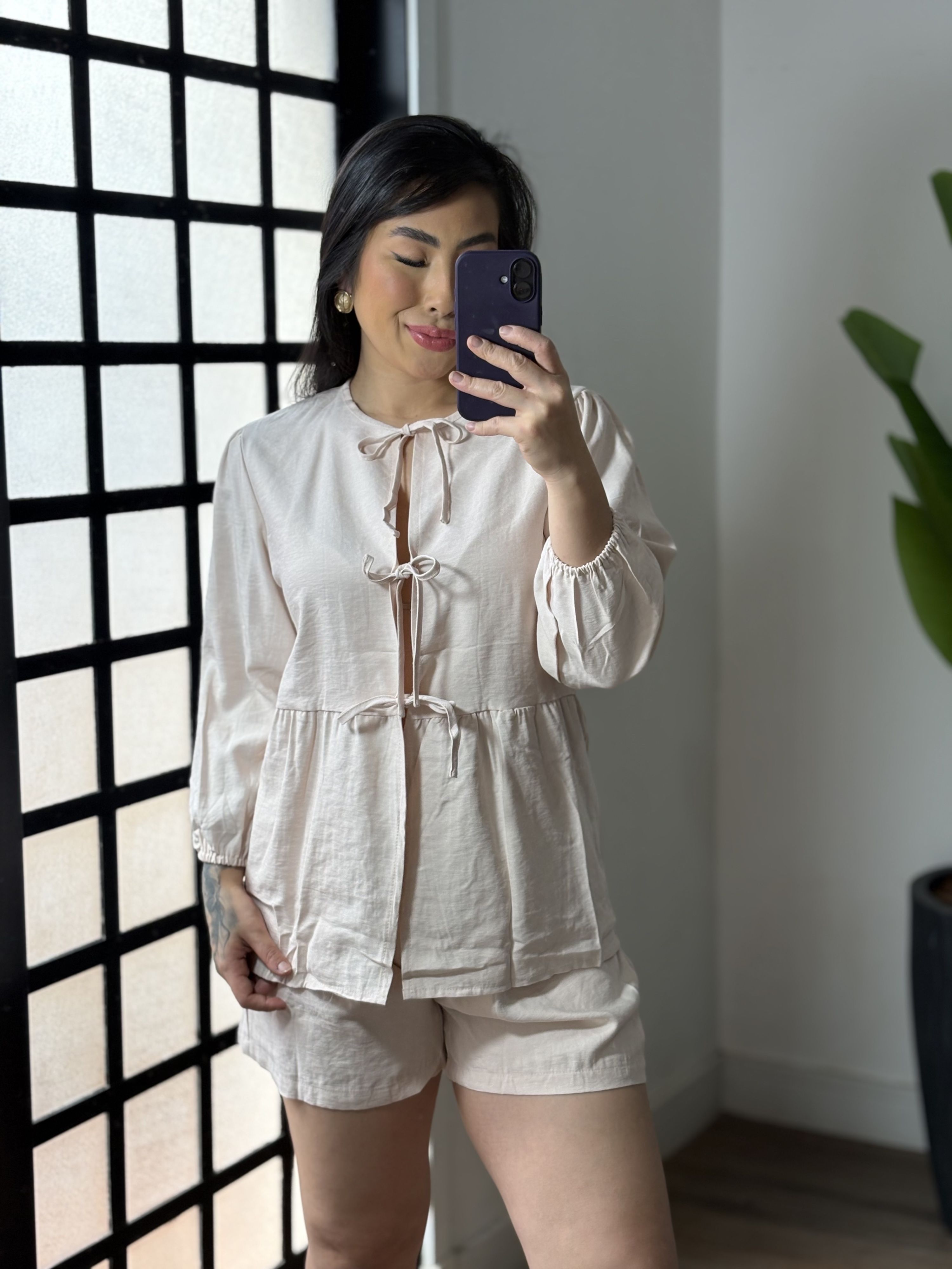 Conjunto Shorts Marrant Marina 1491 - Areia 