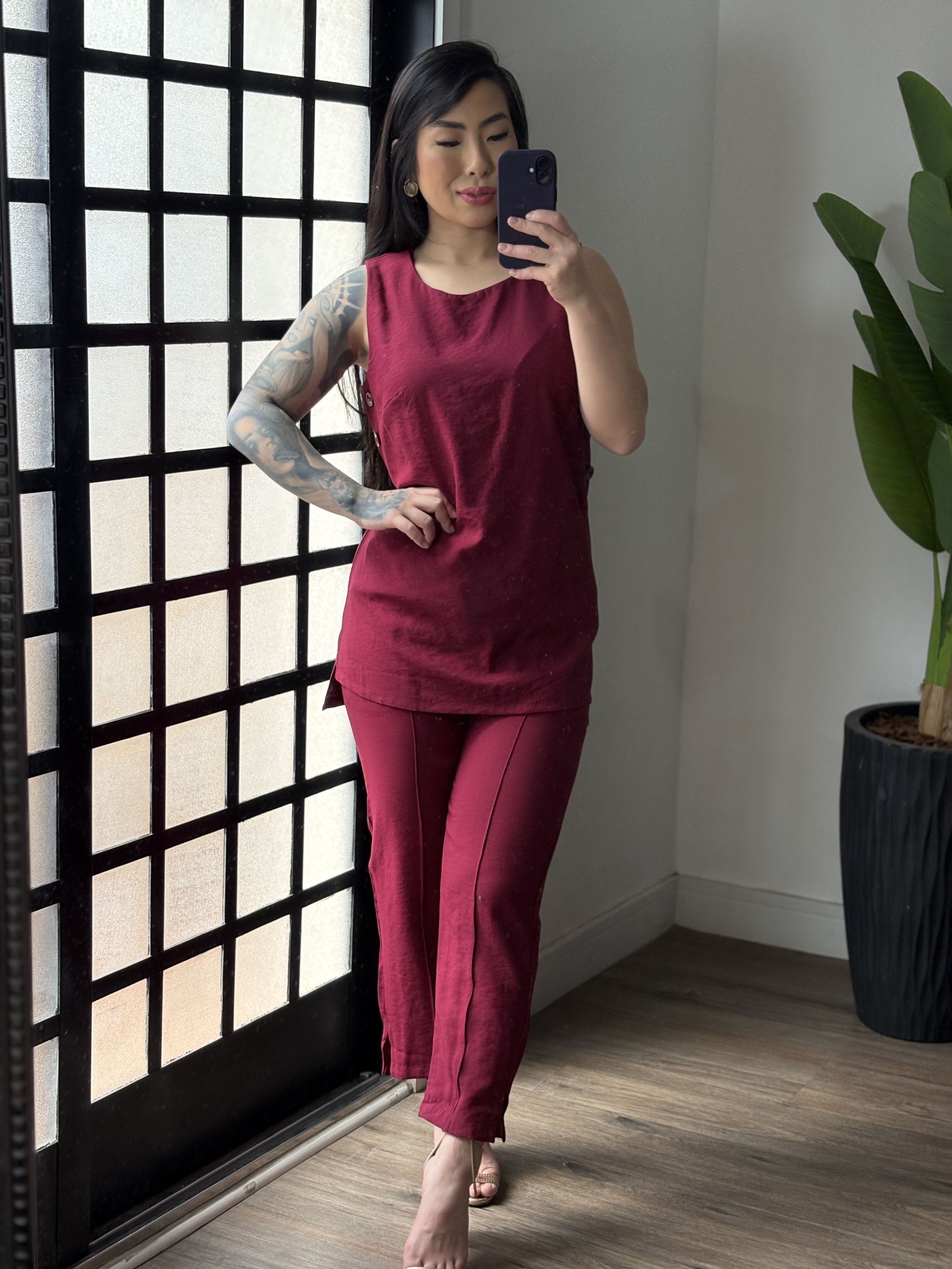 Conjunto Marrant Elisa 61004 - Vinho 