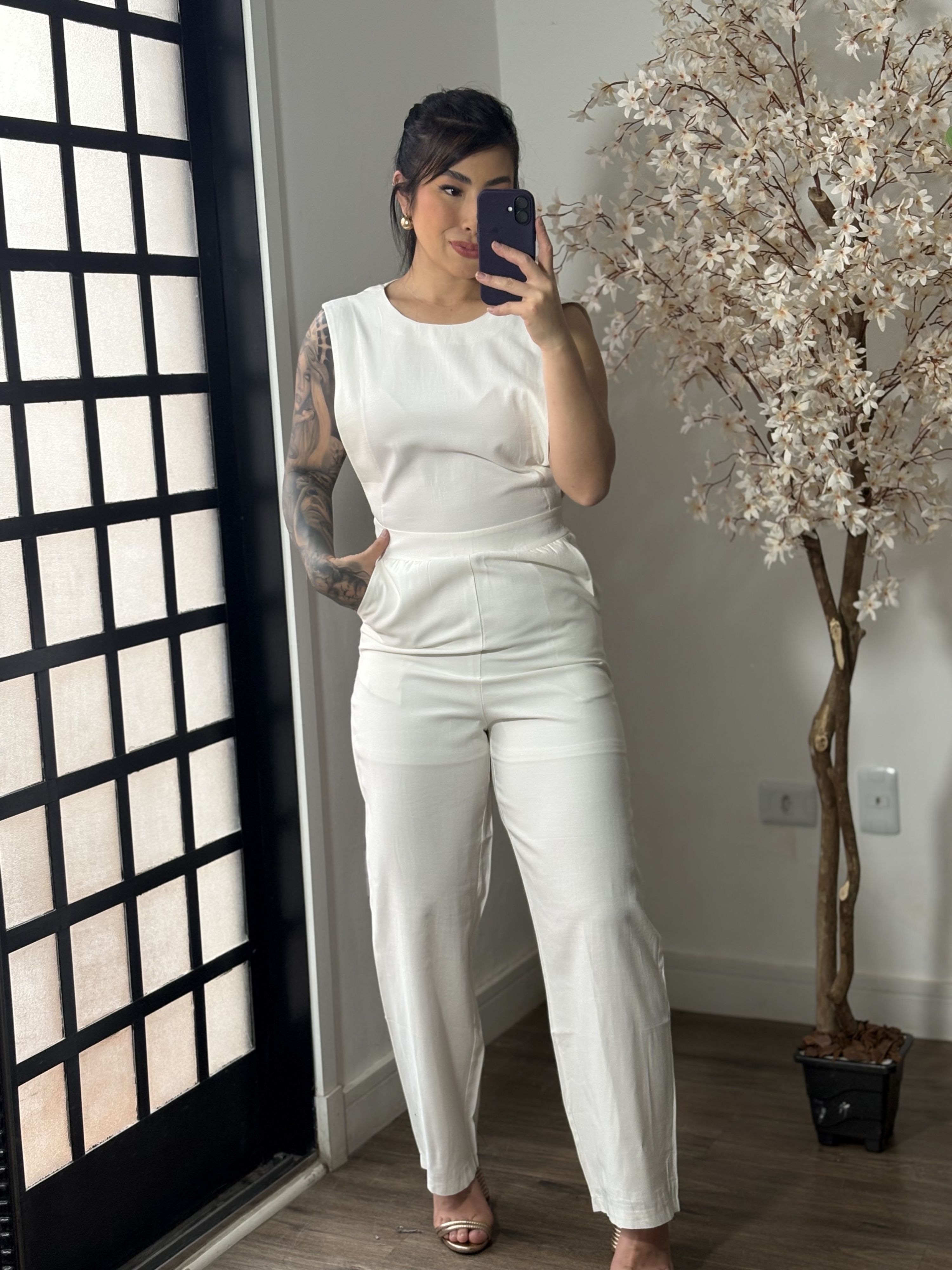 Macacao Marrant Soraya Y037 - Branco