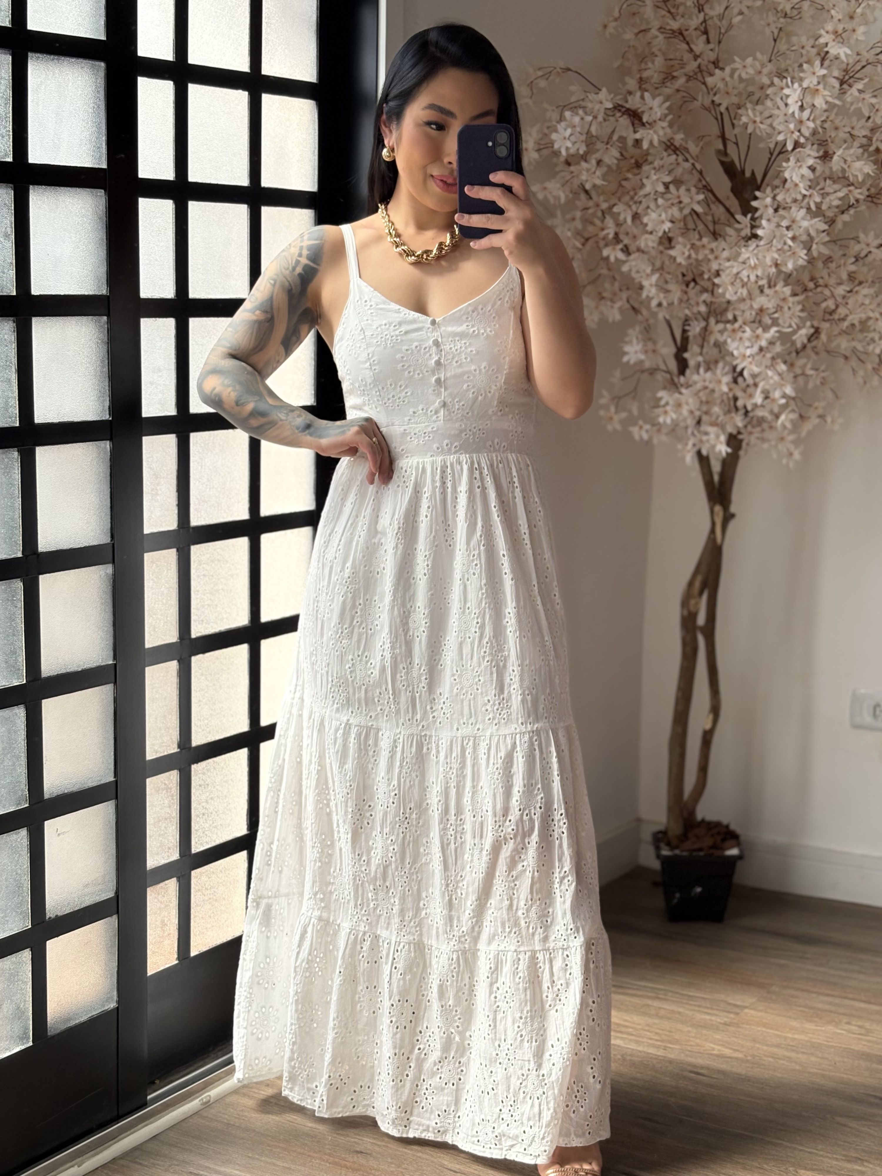 Vestido Lese Maelle 1003 - Branco C011