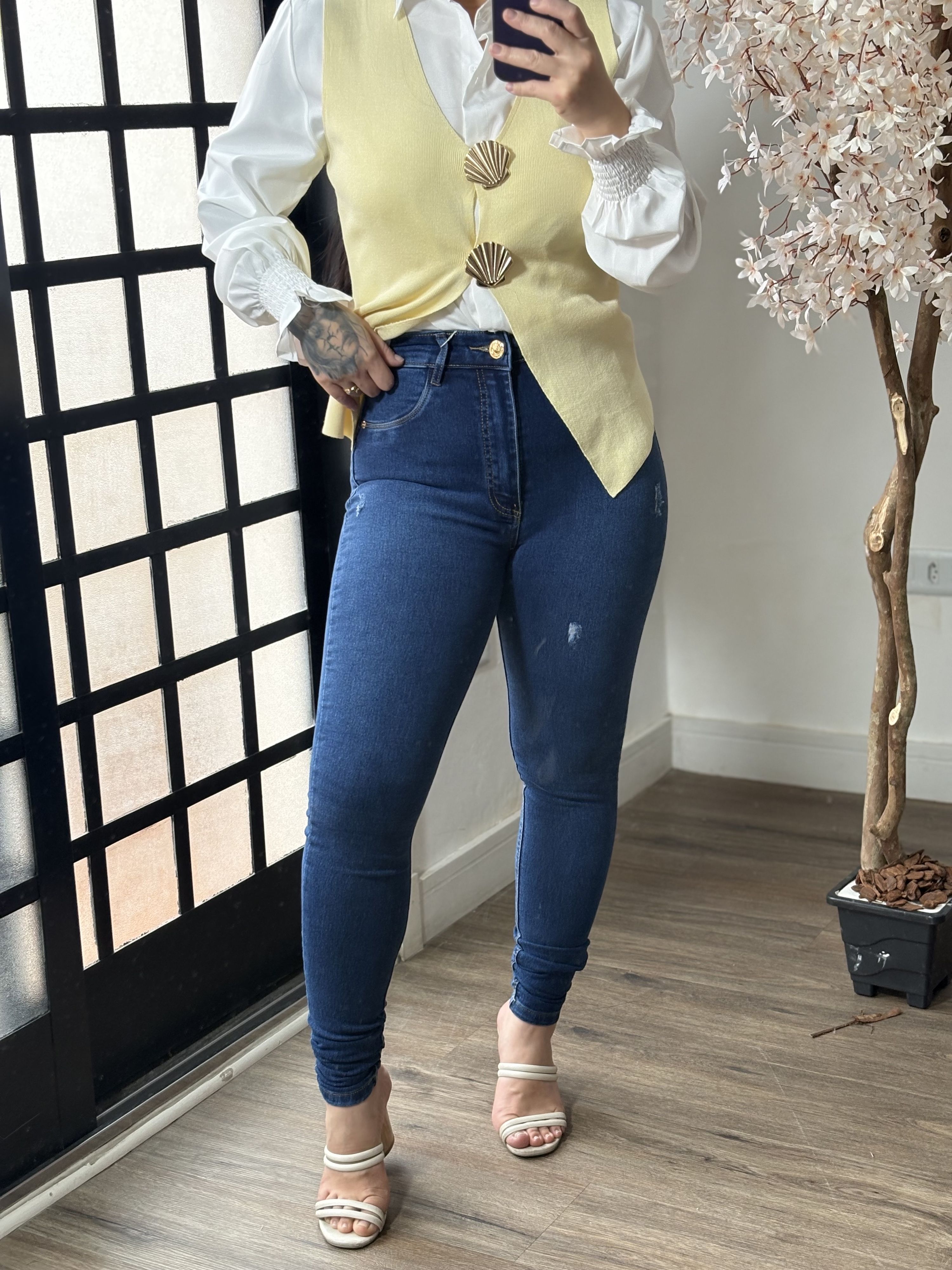 Calça Jeans Skinny 157 - Lavagem Escura 