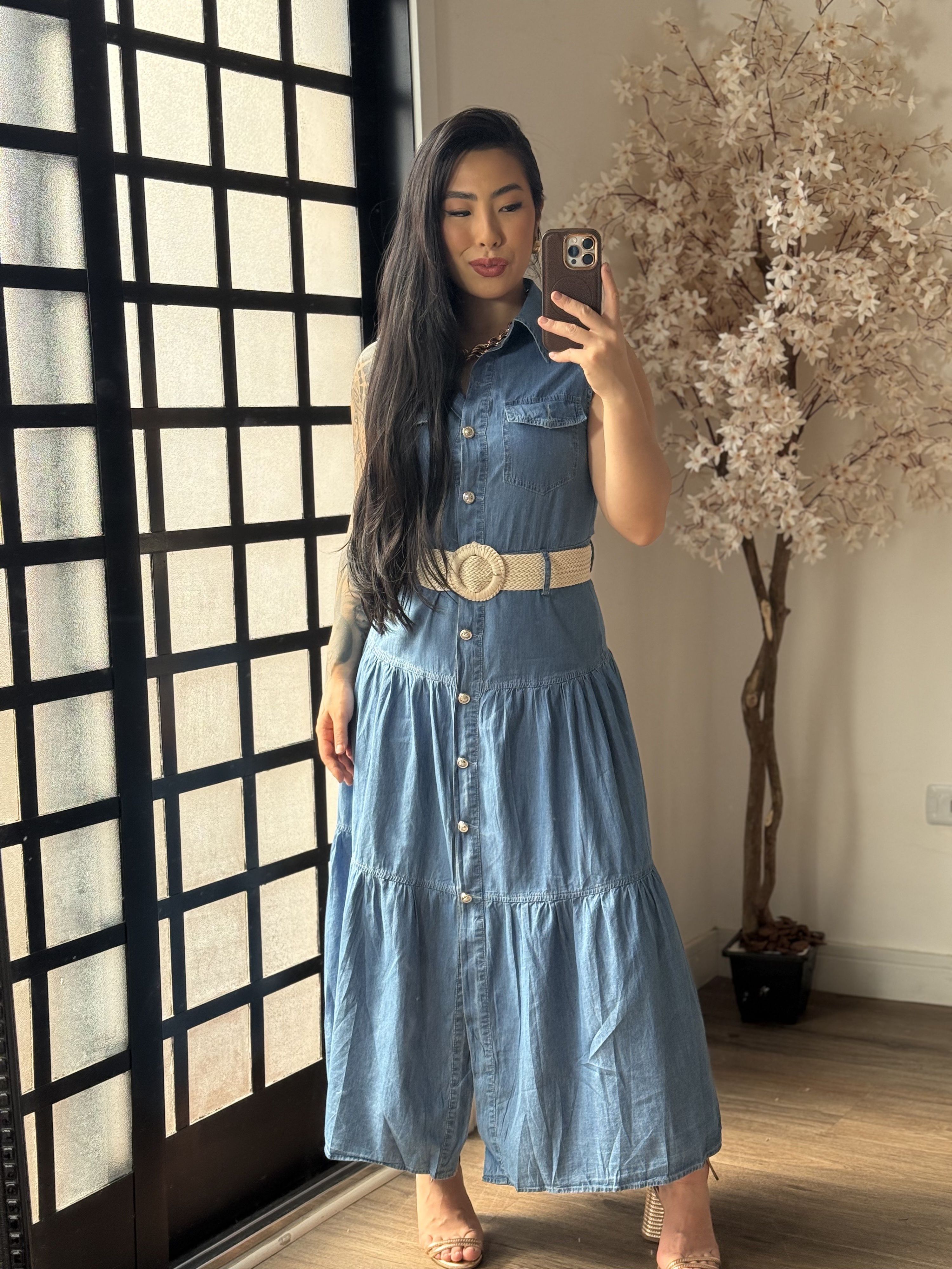 Vestido Jeans Lady 3479 - Escuro C060