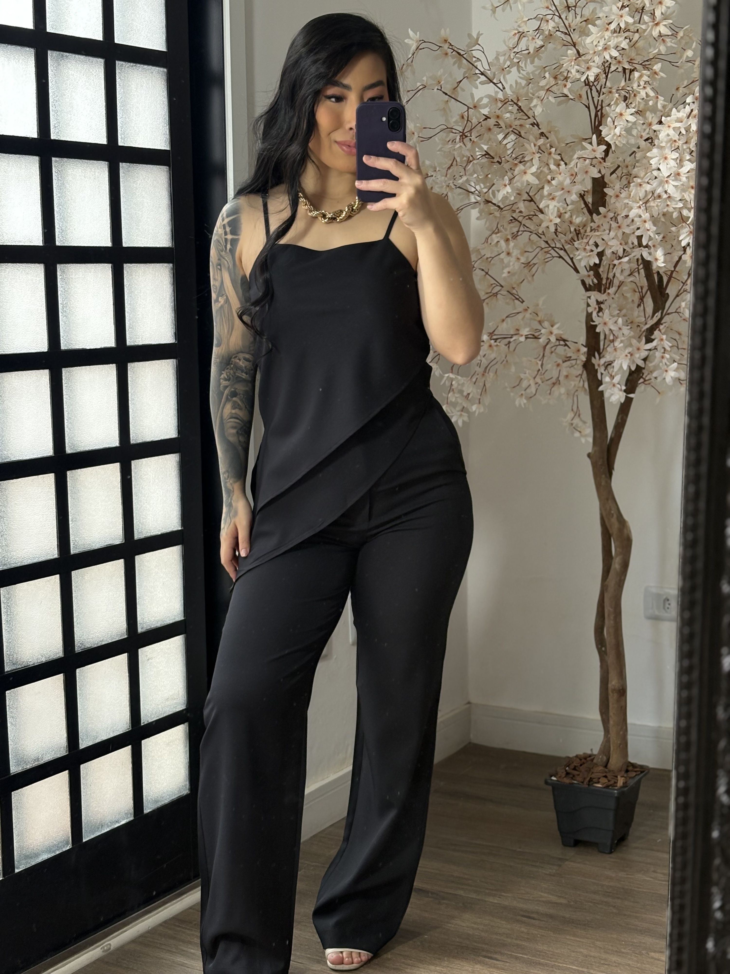 Conjunto Alfaiataria Gabi 6091 - Preto C017