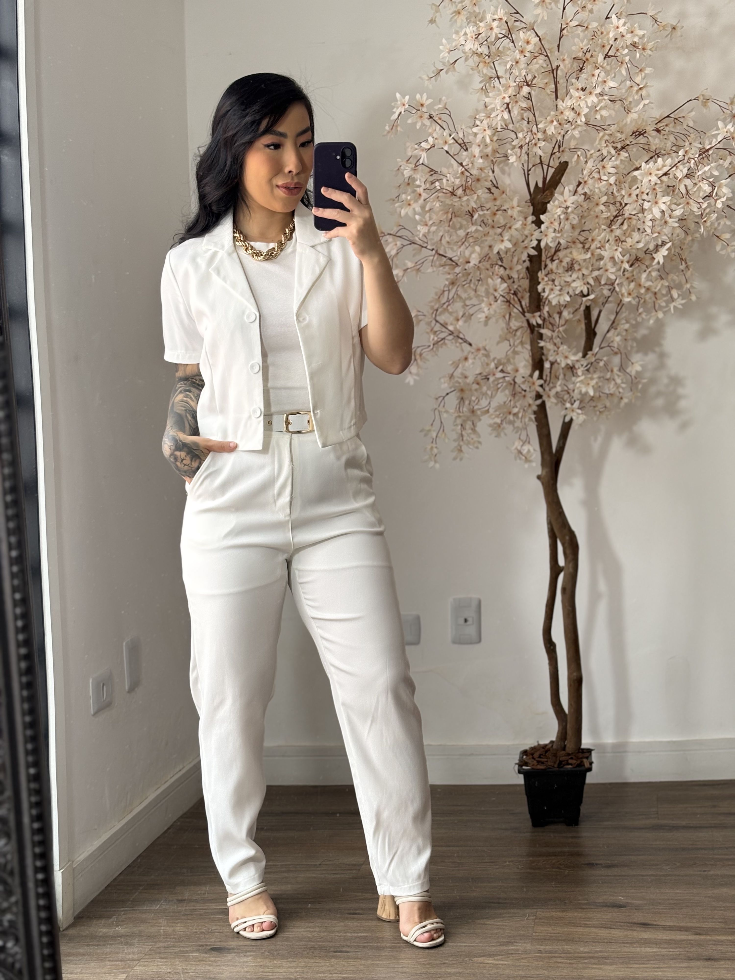 Conjunto Alfaiataria Lina 9155 - Branco C020