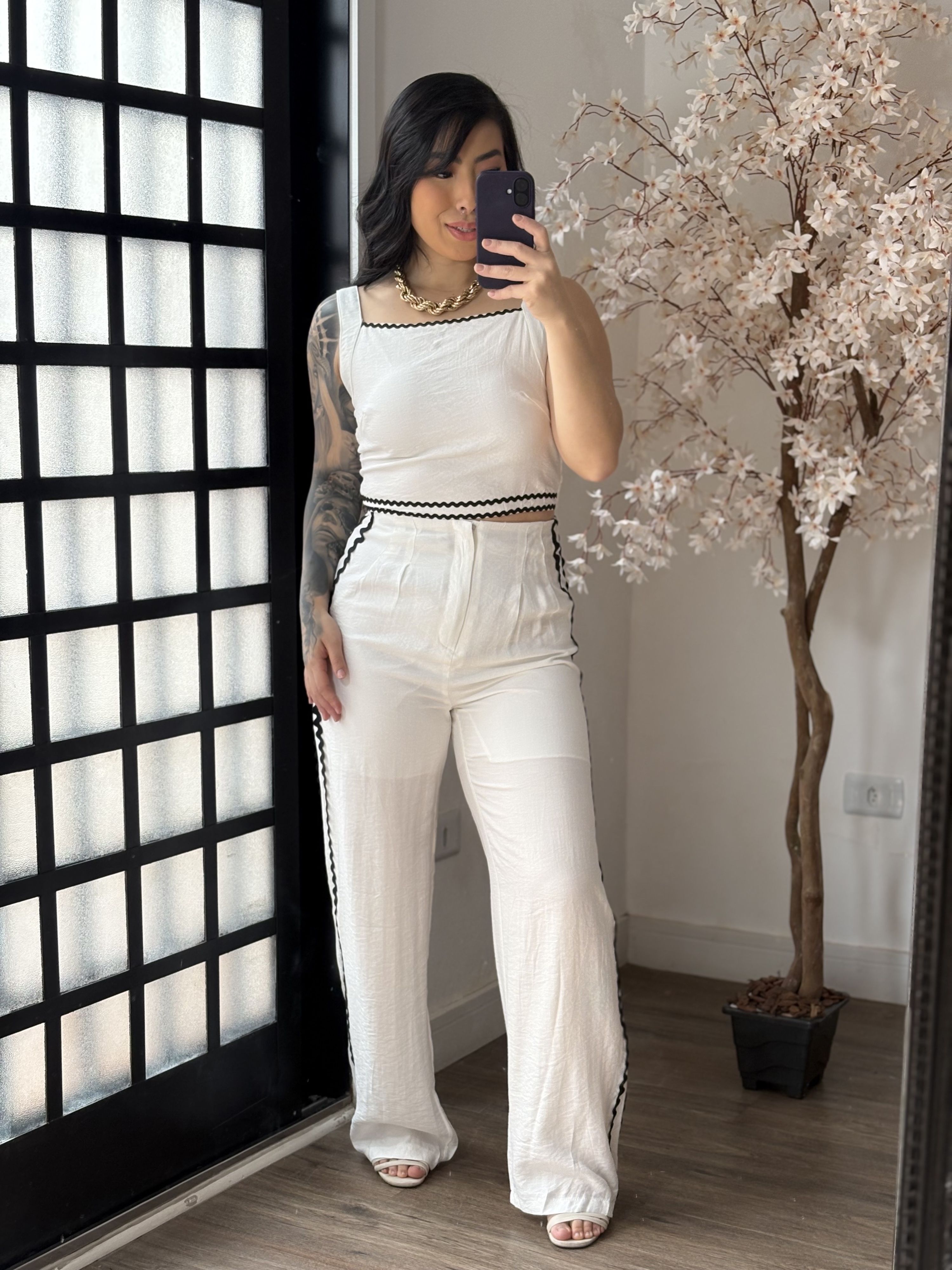 Conjunto Marrant Bordado Flávia 372 - Branco C024