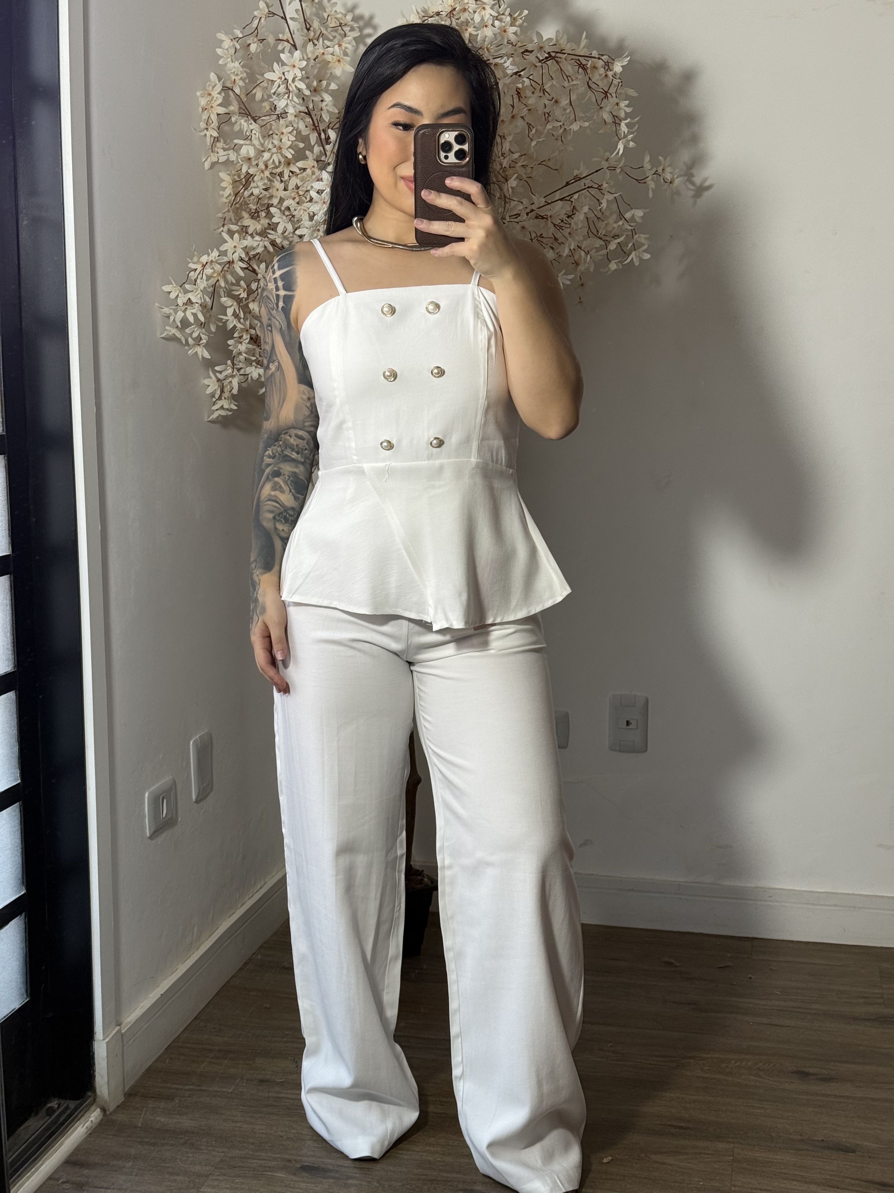 Conjunto Calça Tyna 1023 - Branco C030