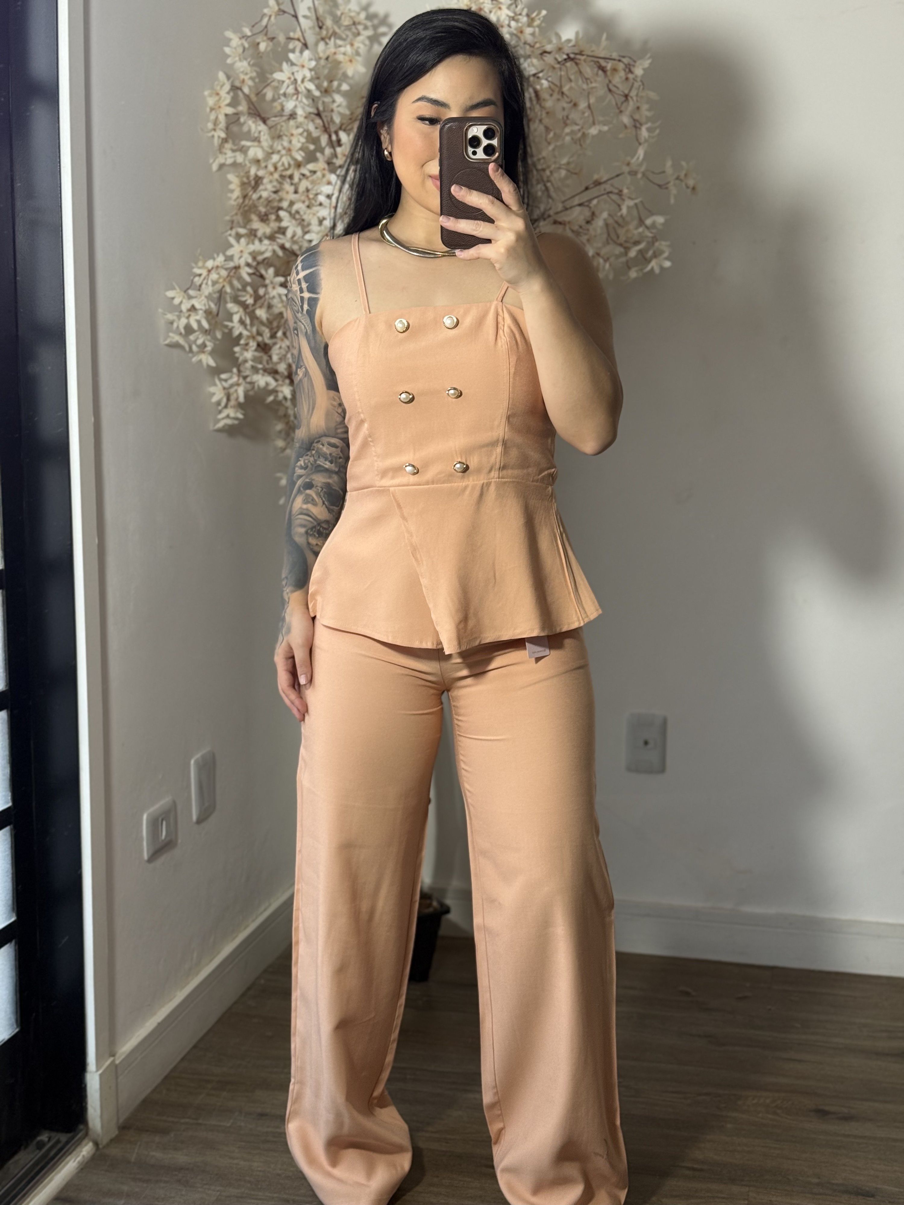 Conjunto Calça Tyna 1023 - Nude C030