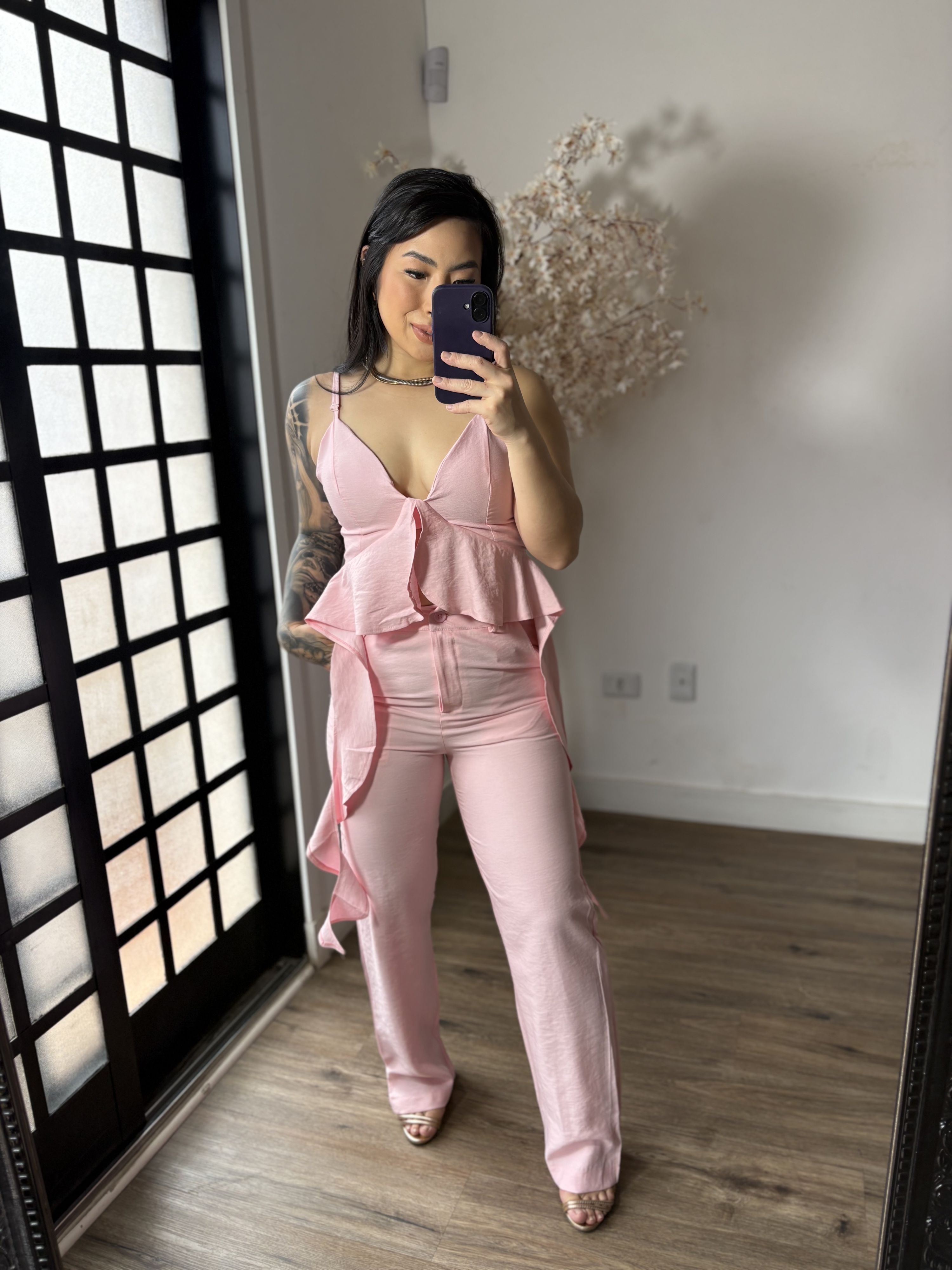 Conjunto Calça Roseli 366 - Rosa 