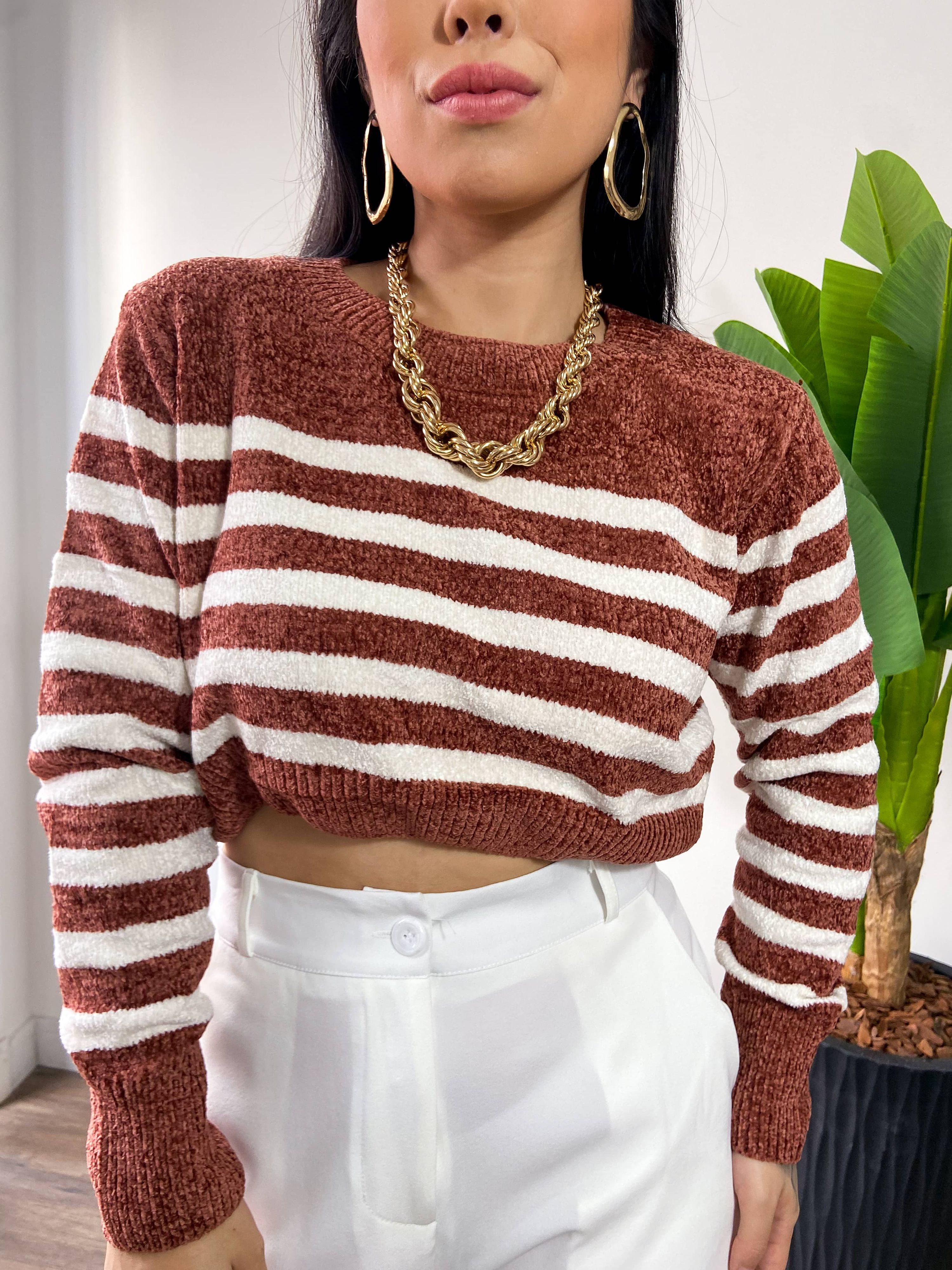 Blusa Lã Mouse Bruna 2410 - Terracota