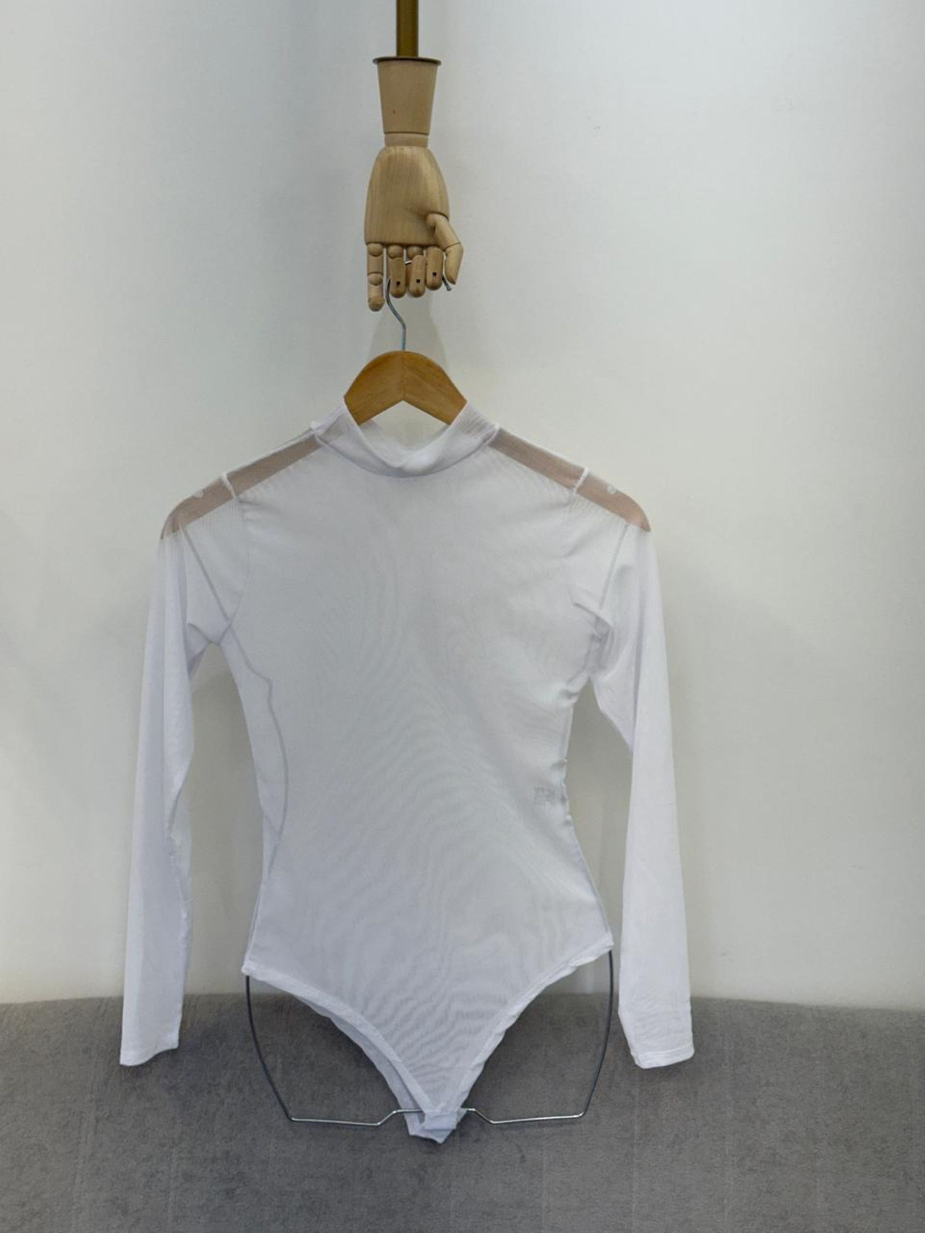 Body Tule Branco 