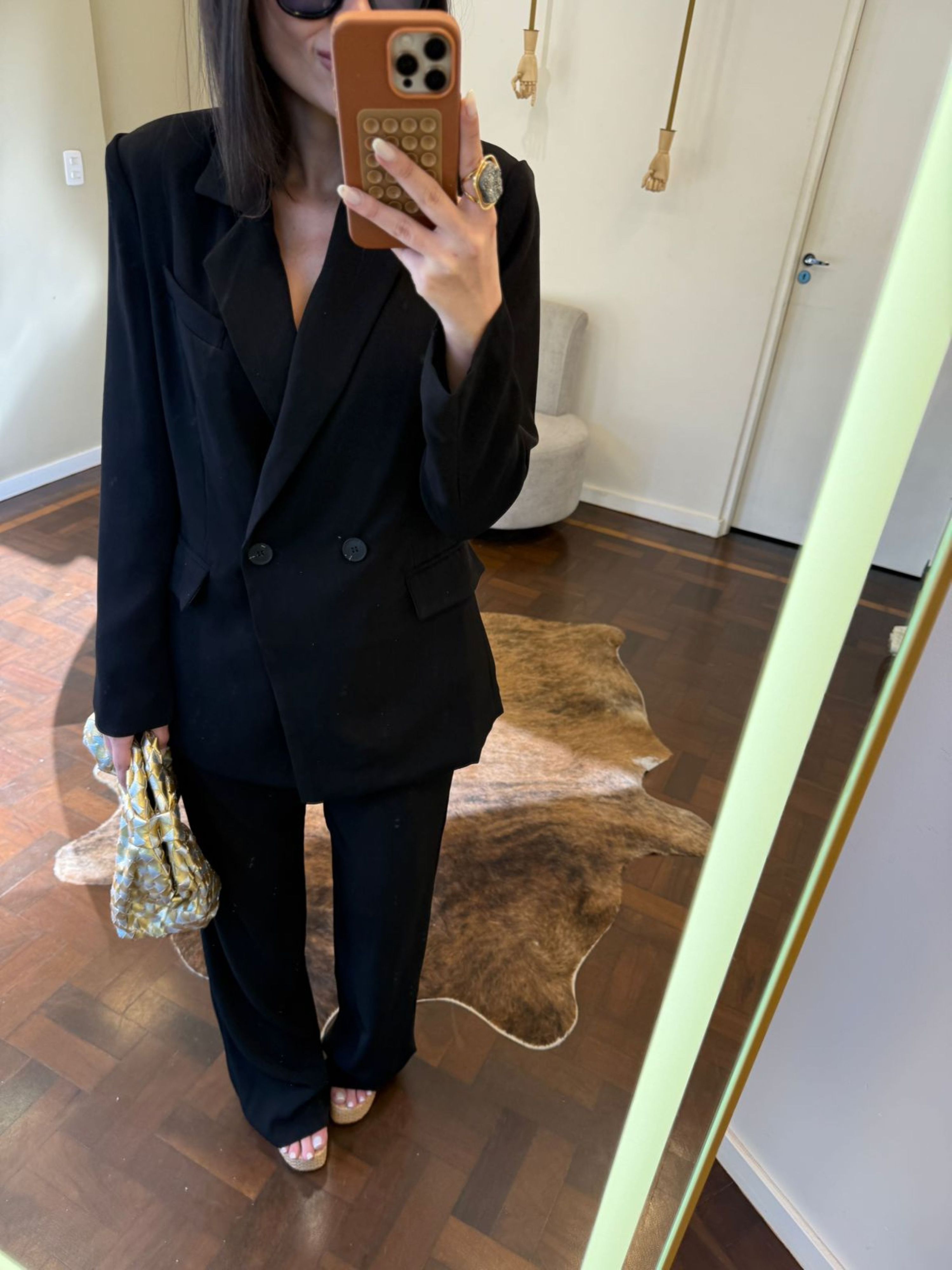 Blazer Alfaiataria Karine - Preto 