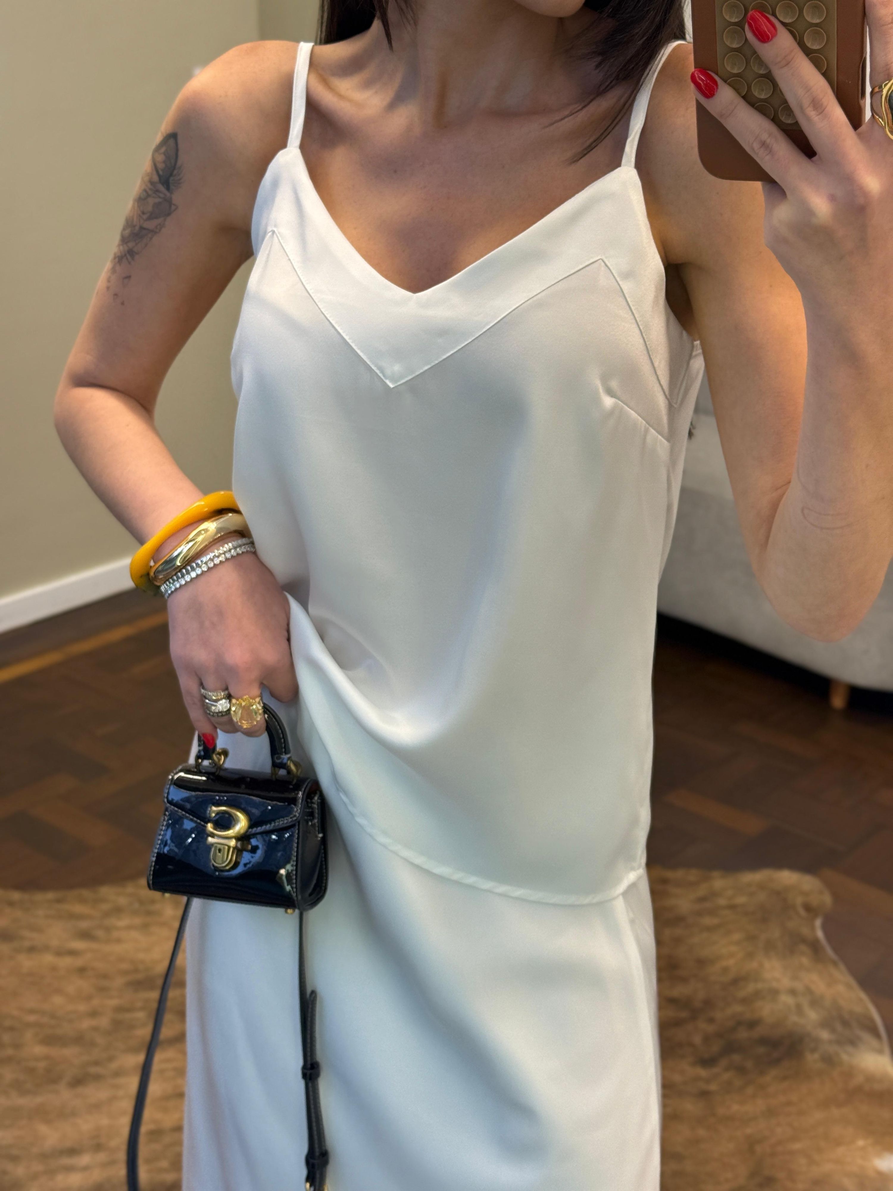 Regata Cetim Érika - Off White