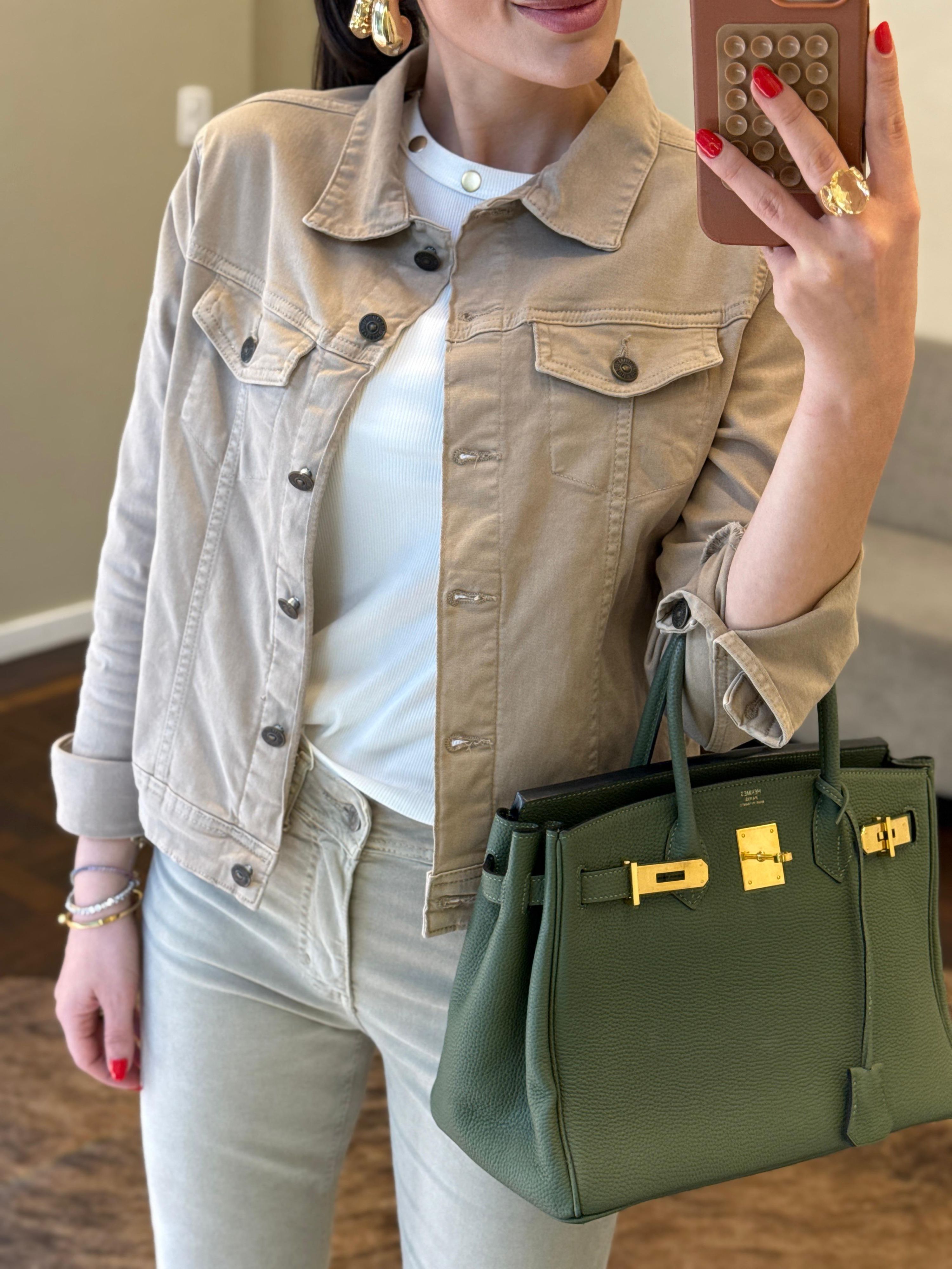 Jaqueta Jeans Areia - Ultra Elastano 