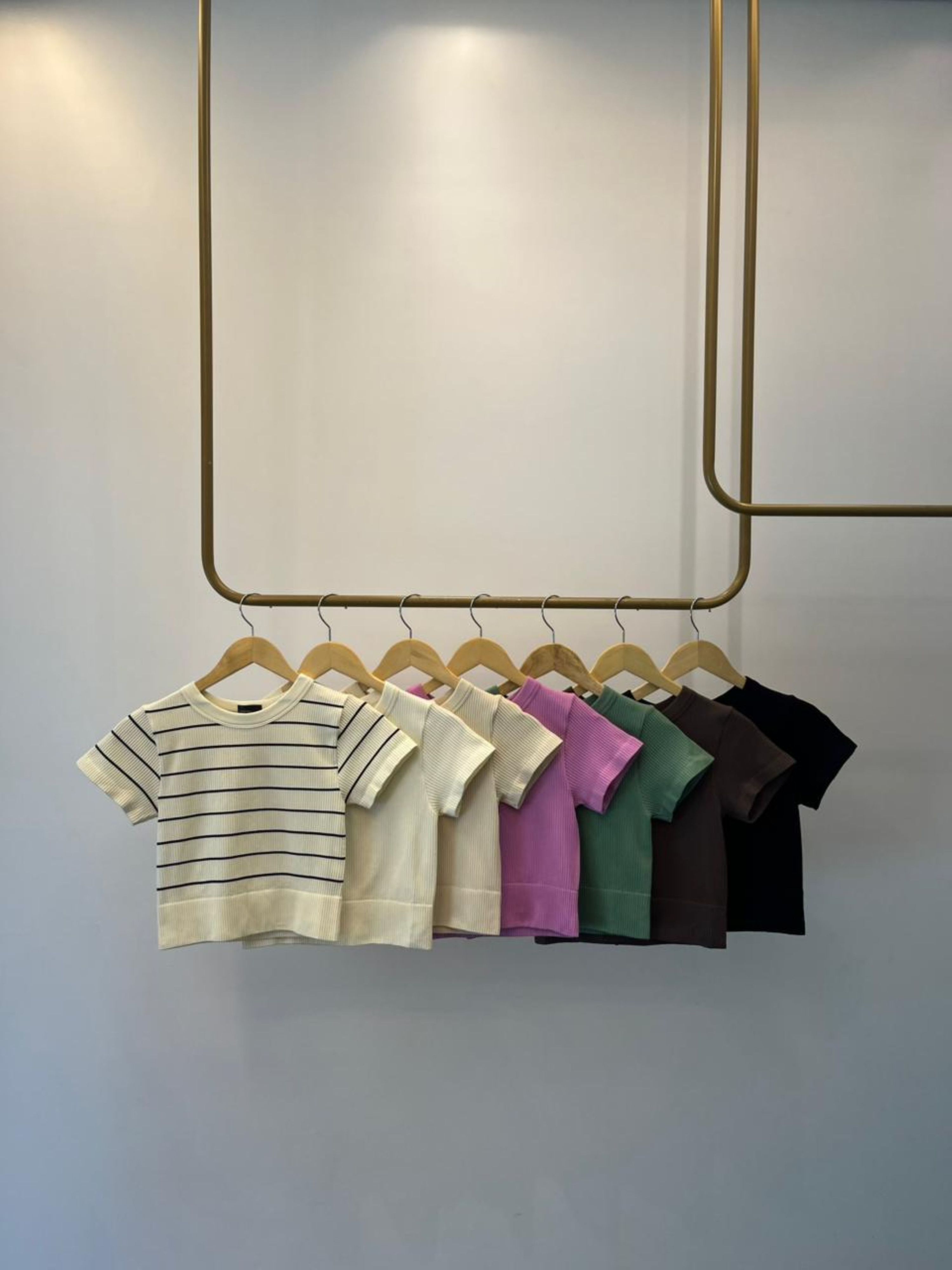 T-shirt Microfibra Cropped Iza - Preto