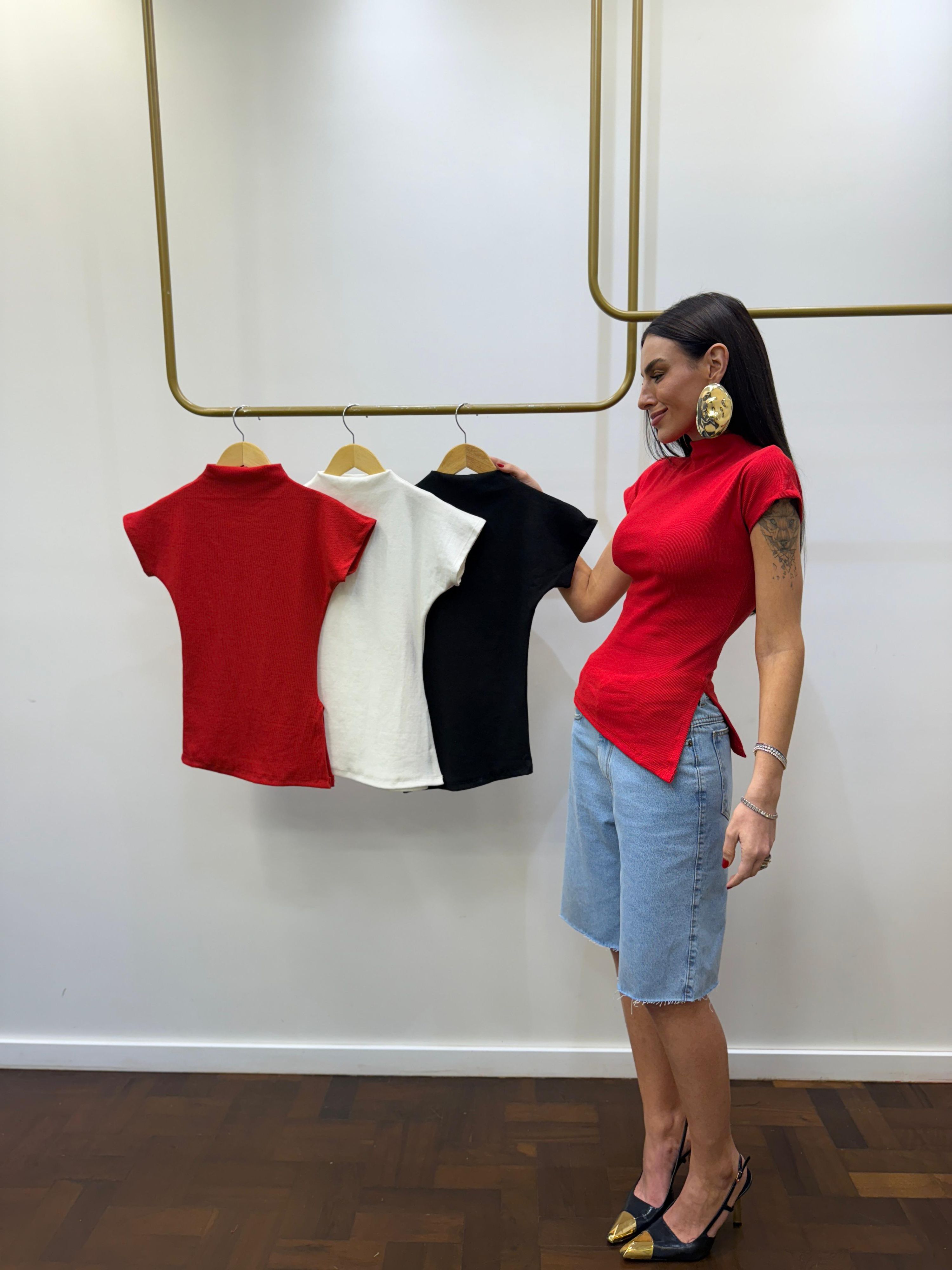 Kit BASICMATCH | 3 Blusas Ribanadas Assimétricas -...