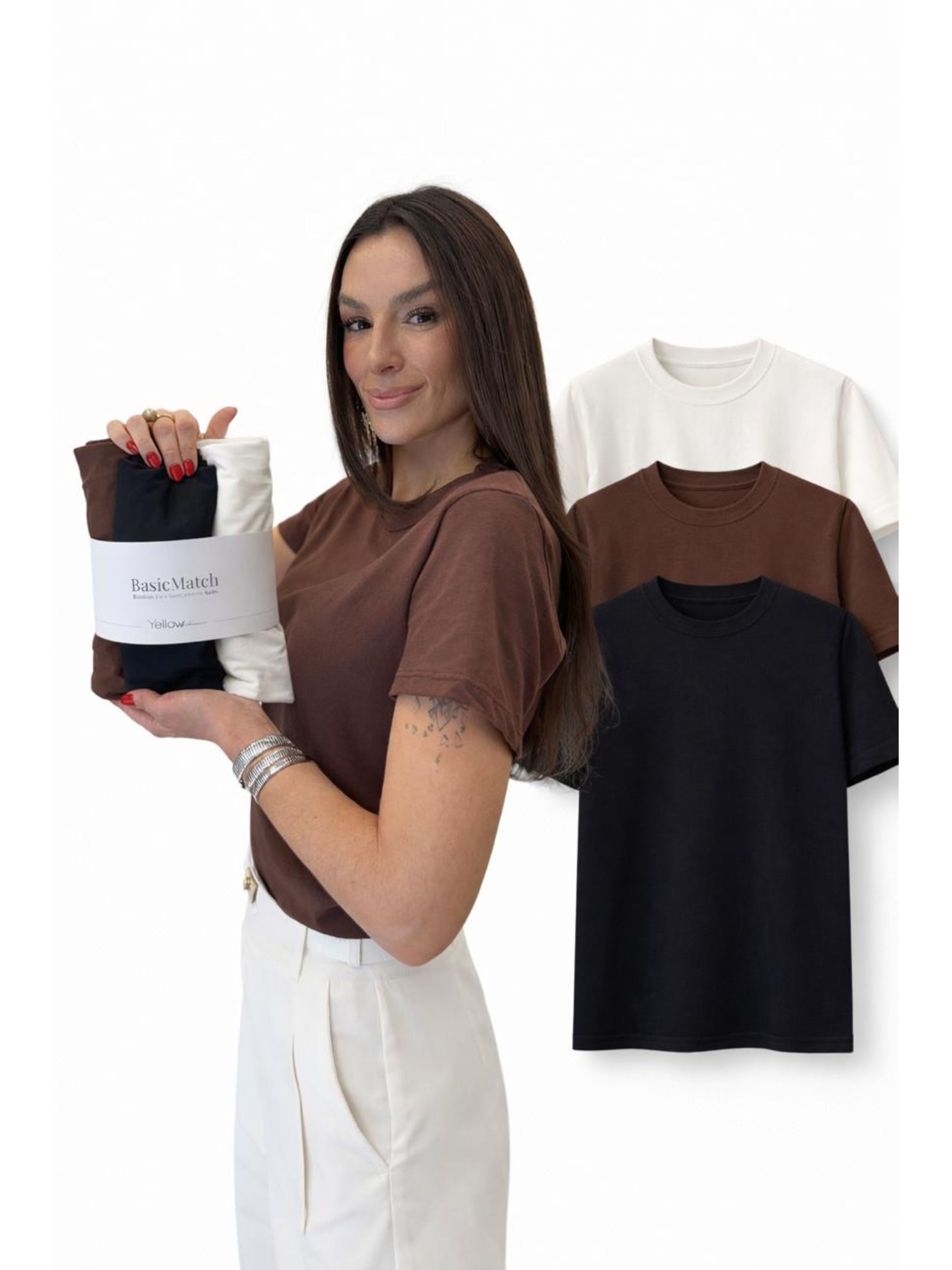 KIT BASICMATCH | 3 T-SHIRTS 100% algodão