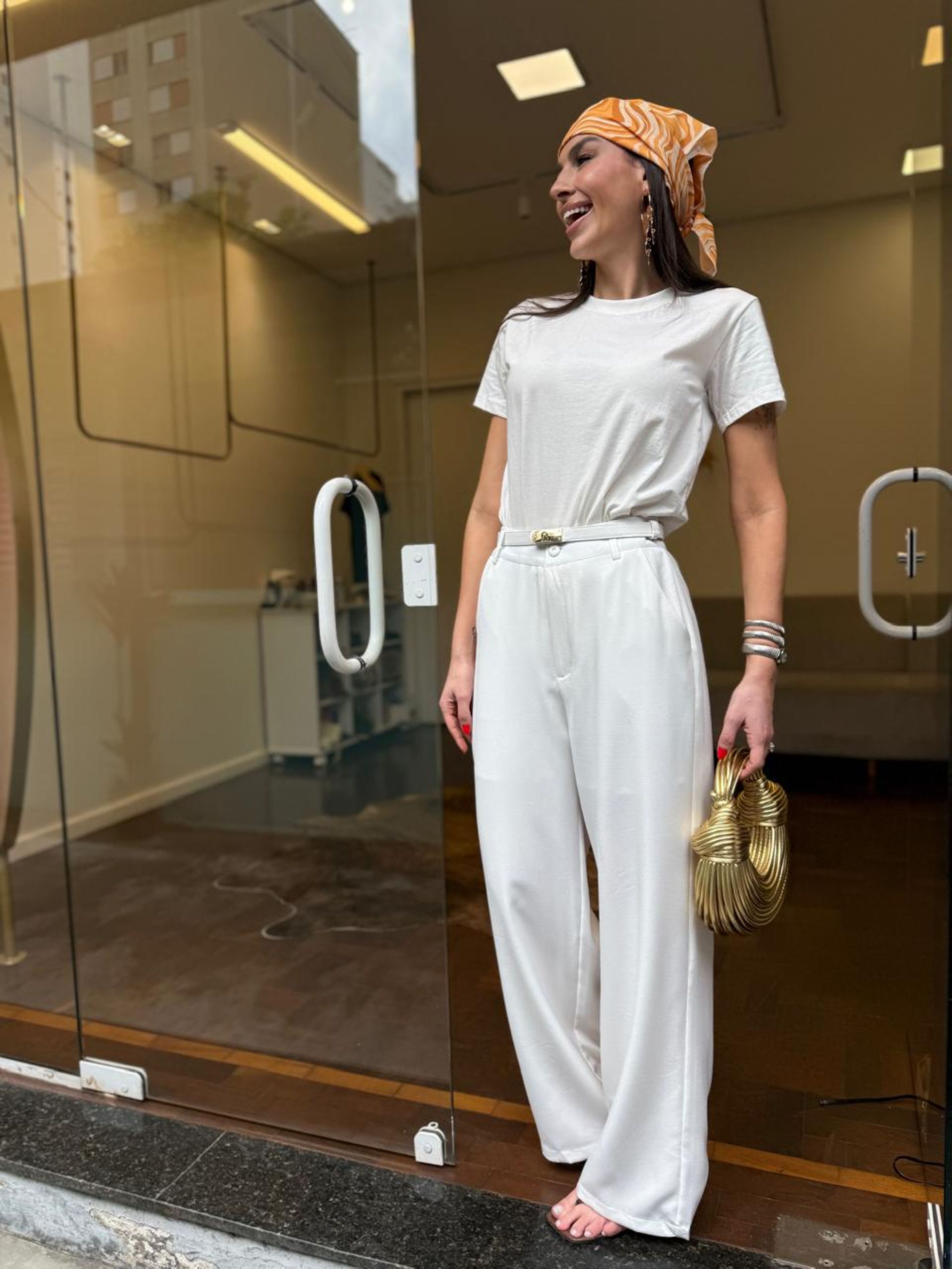 Calça Alfaiataria Aurora - Off White