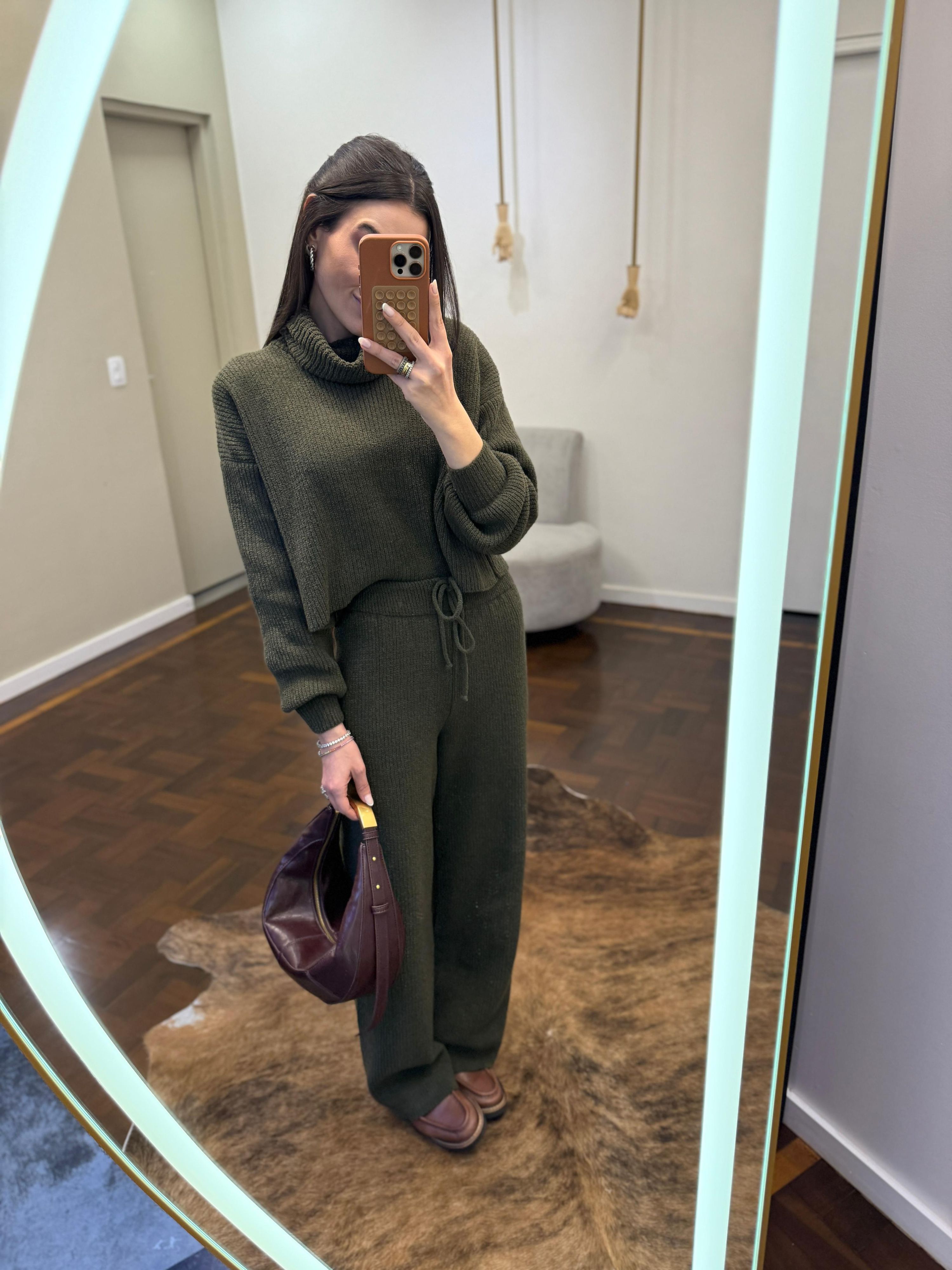 Conjunto Tricot Sibéria - Verde Militar 