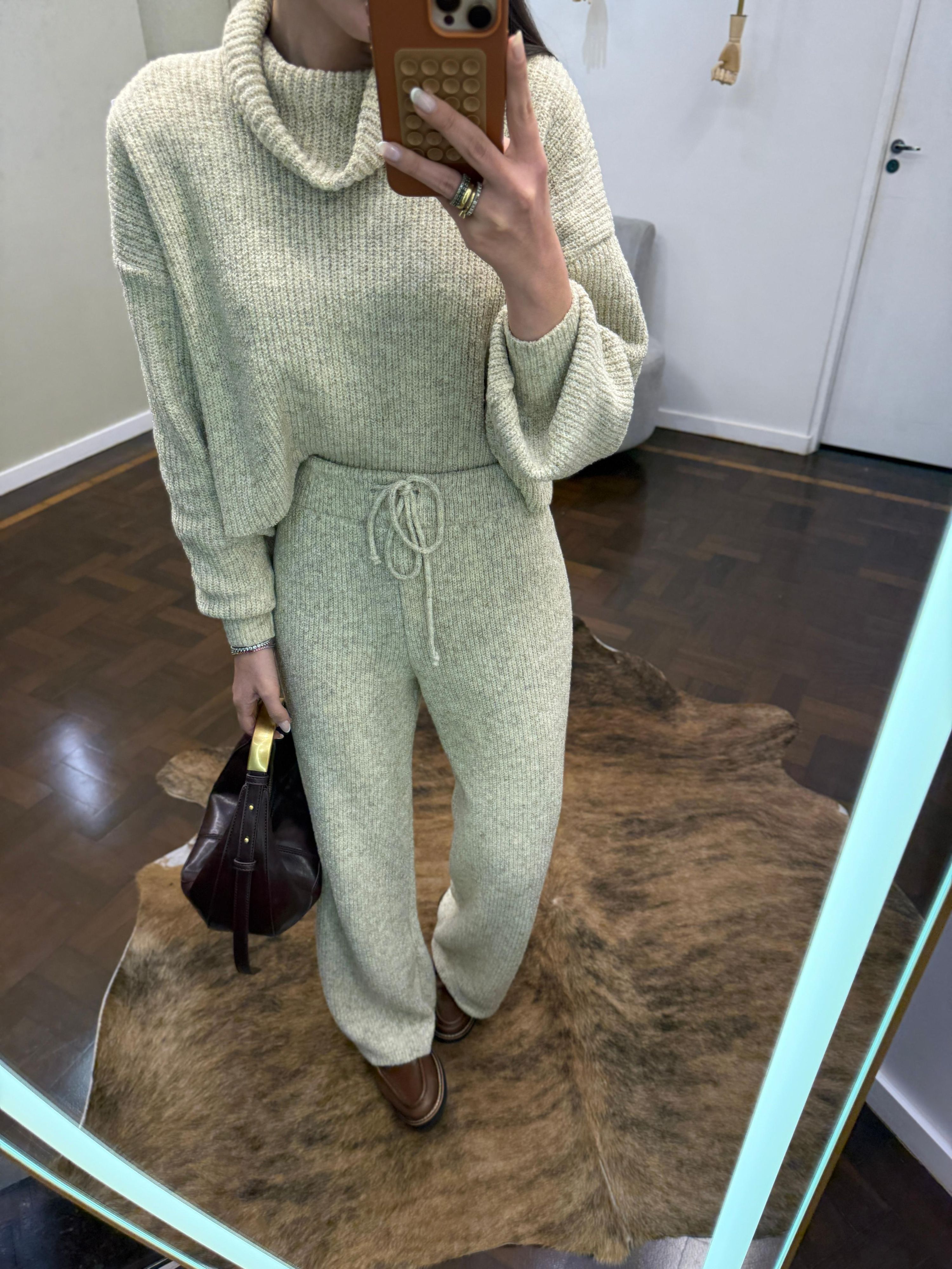 Conjunto Tricot Sibéria - Areia 