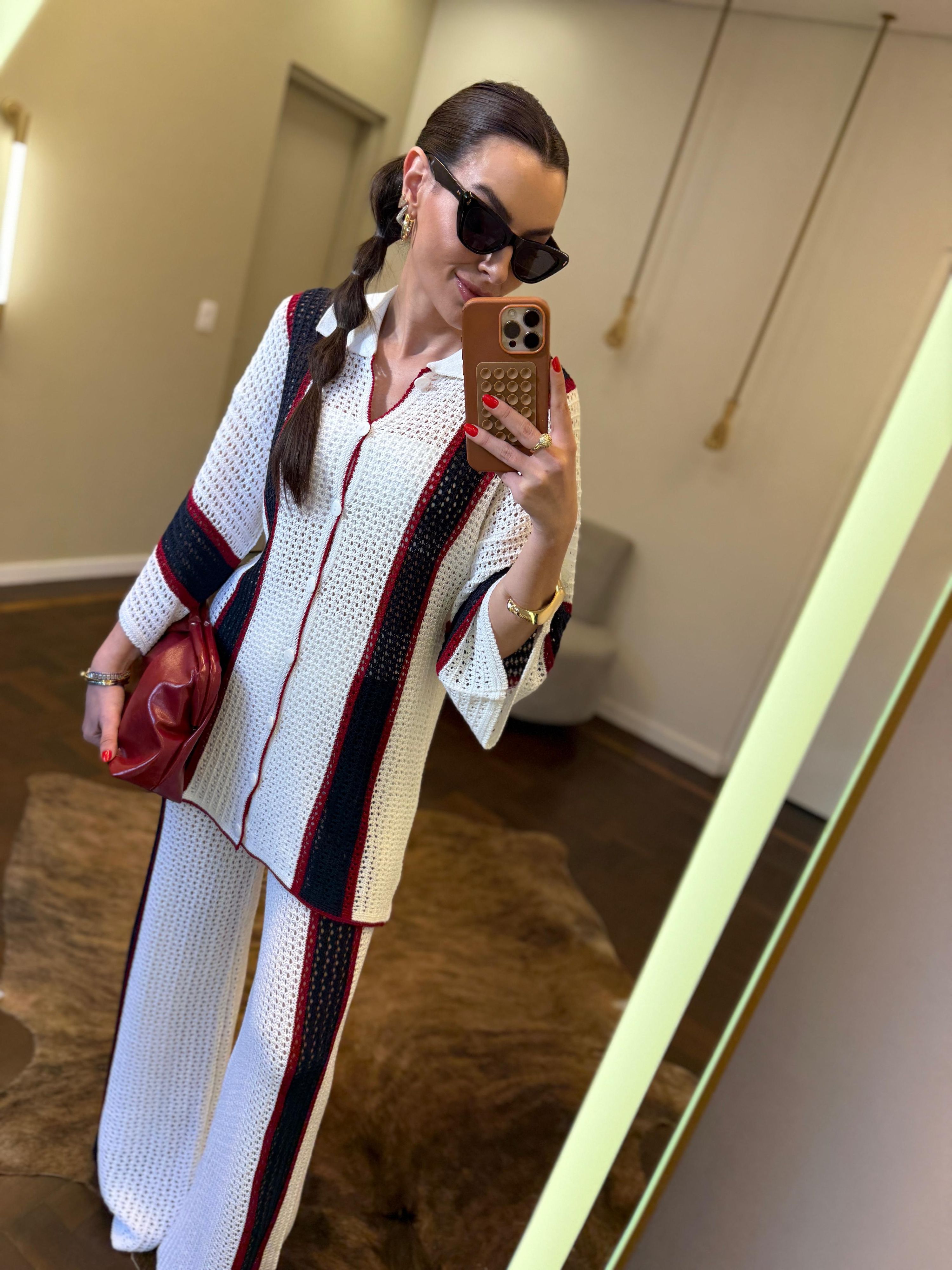 Conjunto Tricot Louise - Branco 