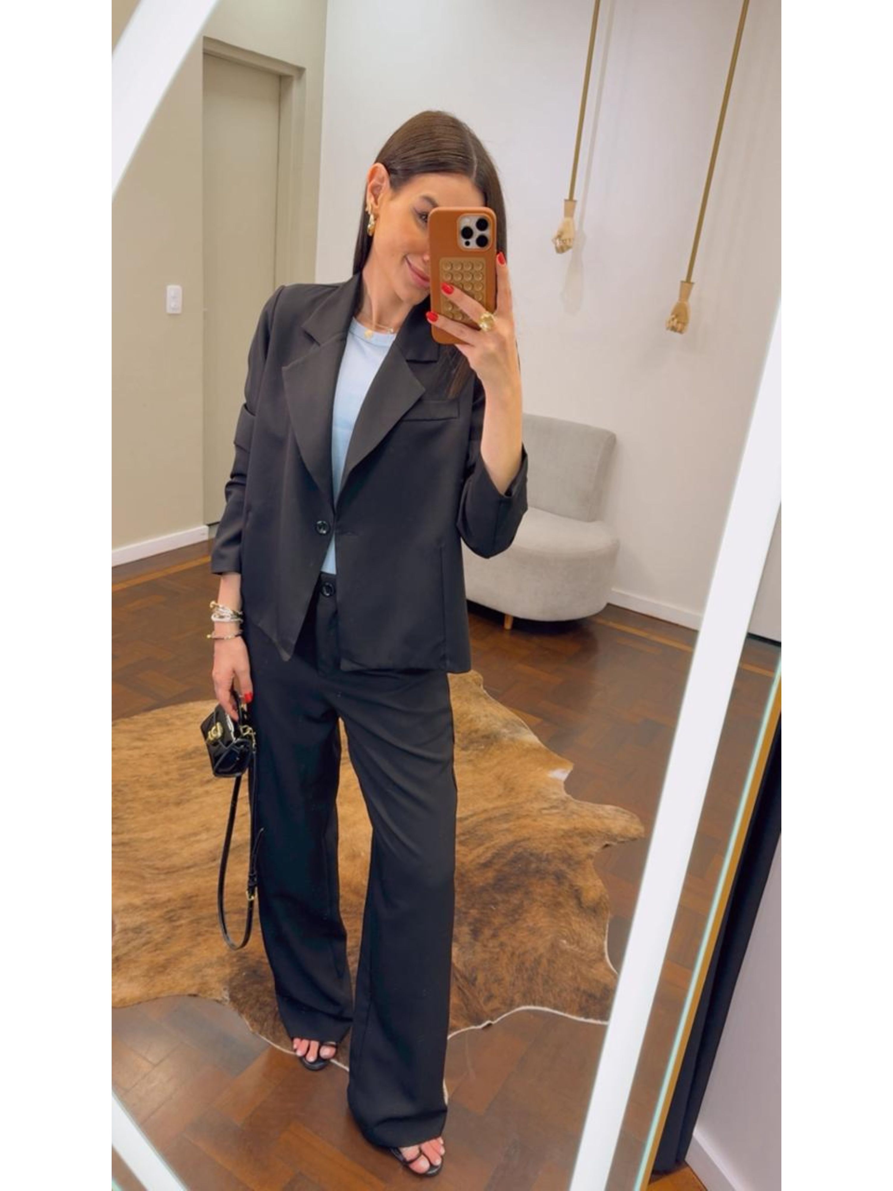 Conjunto Alfaiataria Lya - Preto 